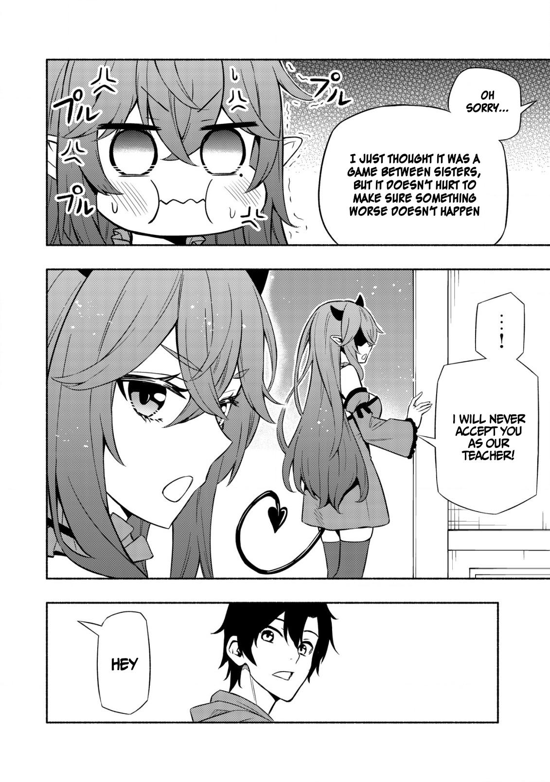 Maou Reijou no Kyouiku-gakari: Yuusha Gakuin wo Tsuihou sareta Heimin Kyoushi wa Maou no Musume-tachi no Katei Kyoushi to Naru Chap 3 - Next Chap 4