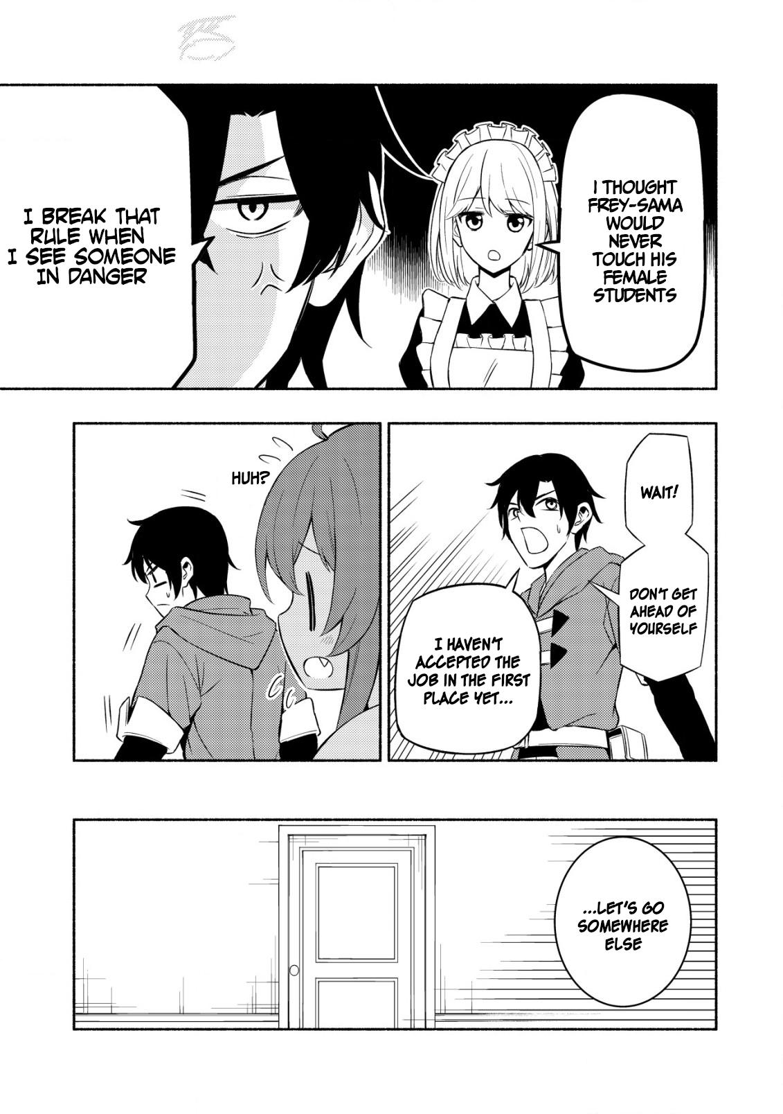 Maou Reijou no Kyouiku-gakari: Yuusha Gakuin wo Tsuihou sareta Heimin Kyoushi wa Maou no Musume-tachi no Katei Kyoushi to Naru Chap 3 - Next Chap 4
