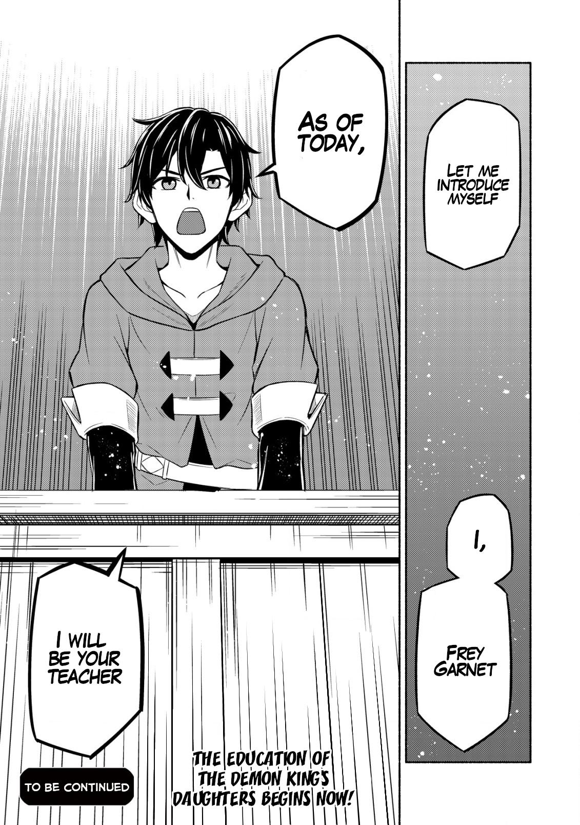 Maou Reijou no Kyouiku-gakari: Yuusha Gakuin wo Tsuihou sareta Heimin Kyoushi wa Maou no Musume-tachi no Katei Kyoushi to Naru Chap 3 - Next Chap 4