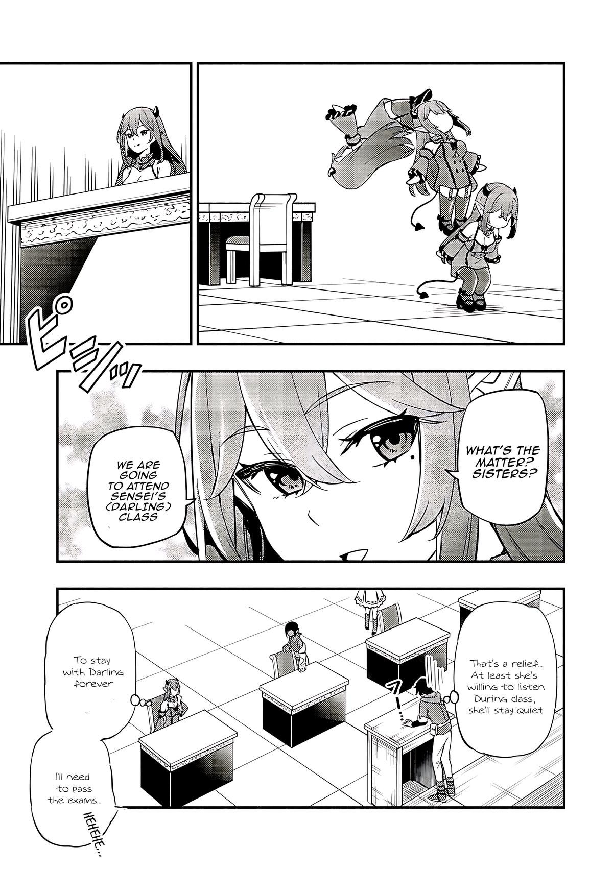 Maou Reijou no Kyouiku-gakari: Yuusha Gakuin wo Tsuihou sareta Heimin Kyoushi wa Maou no Musume-tachi no Katei Kyoushi to Naru Chap 17 - Next Chap 18