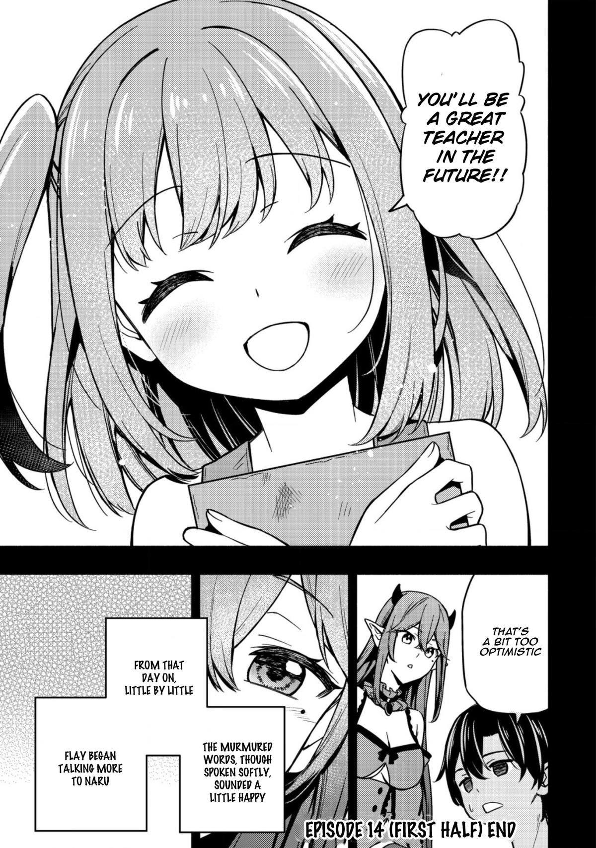 Maou Reijou no Kyouiku-gakari: Yuusha Gakuin wo Tsuihou sareta Heimin Kyoushi wa Maou no Musume-tachi no Katei Kyoushi to Naru Chap 14 - Next Chap 15