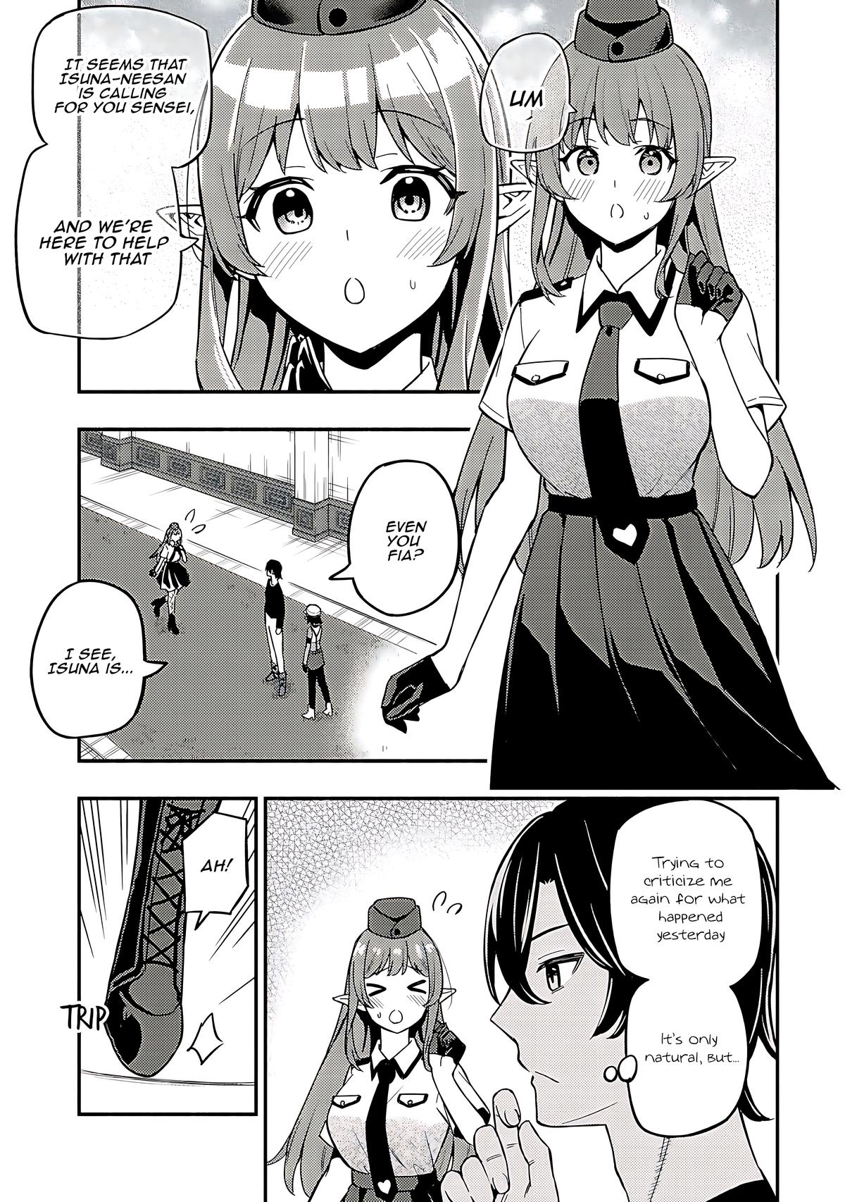 Maou Reijou no Kyouiku-gakari: Yuusha Gakuin wo Tsuihou sareta Heimin Kyoushi wa Maou no Musume-tachi no Katei Kyoushi to Naru Chap 16 - Next Chap 17