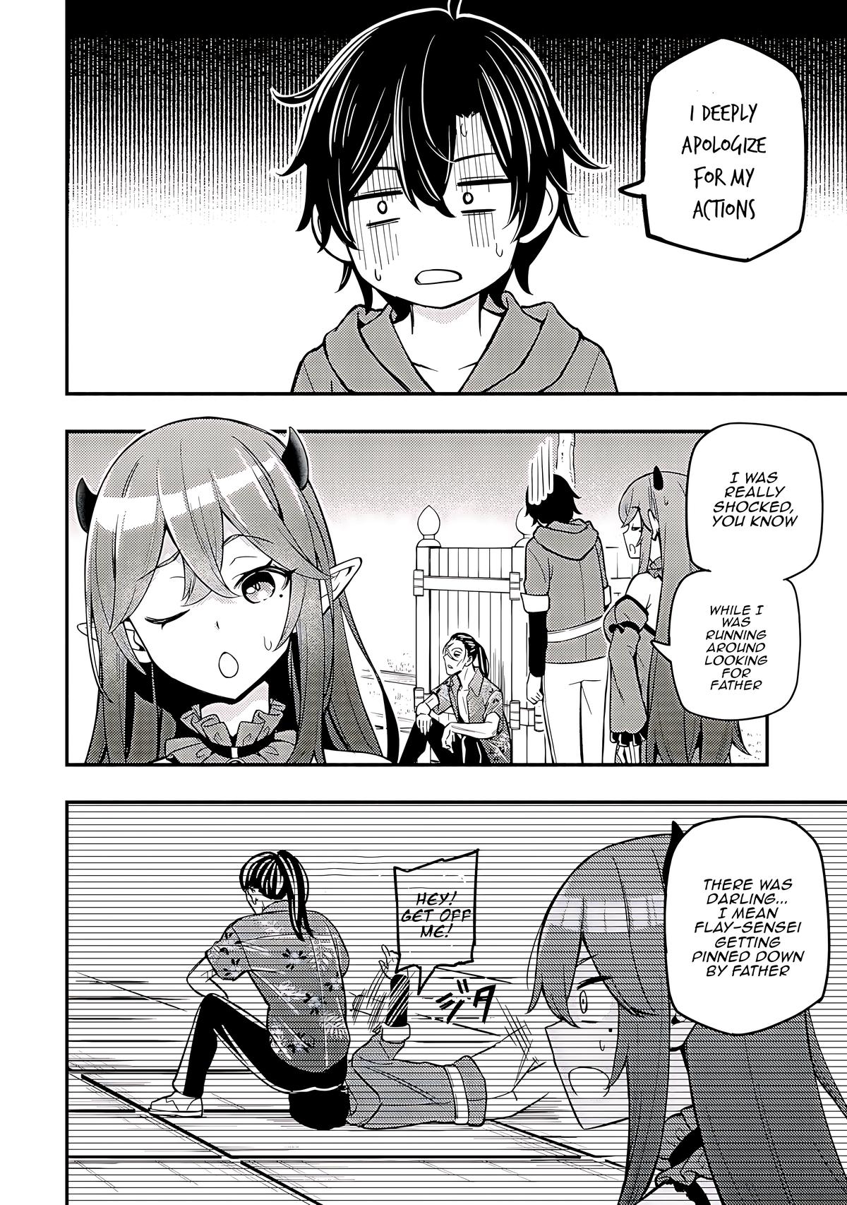Maou Reijou no Kyouiku-gakari: Yuusha Gakuin wo Tsuihou sareta Heimin Kyoushi wa Maou no Musume-tachi no Katei Kyoushi to Naru Chap 18 - Next Chap 19