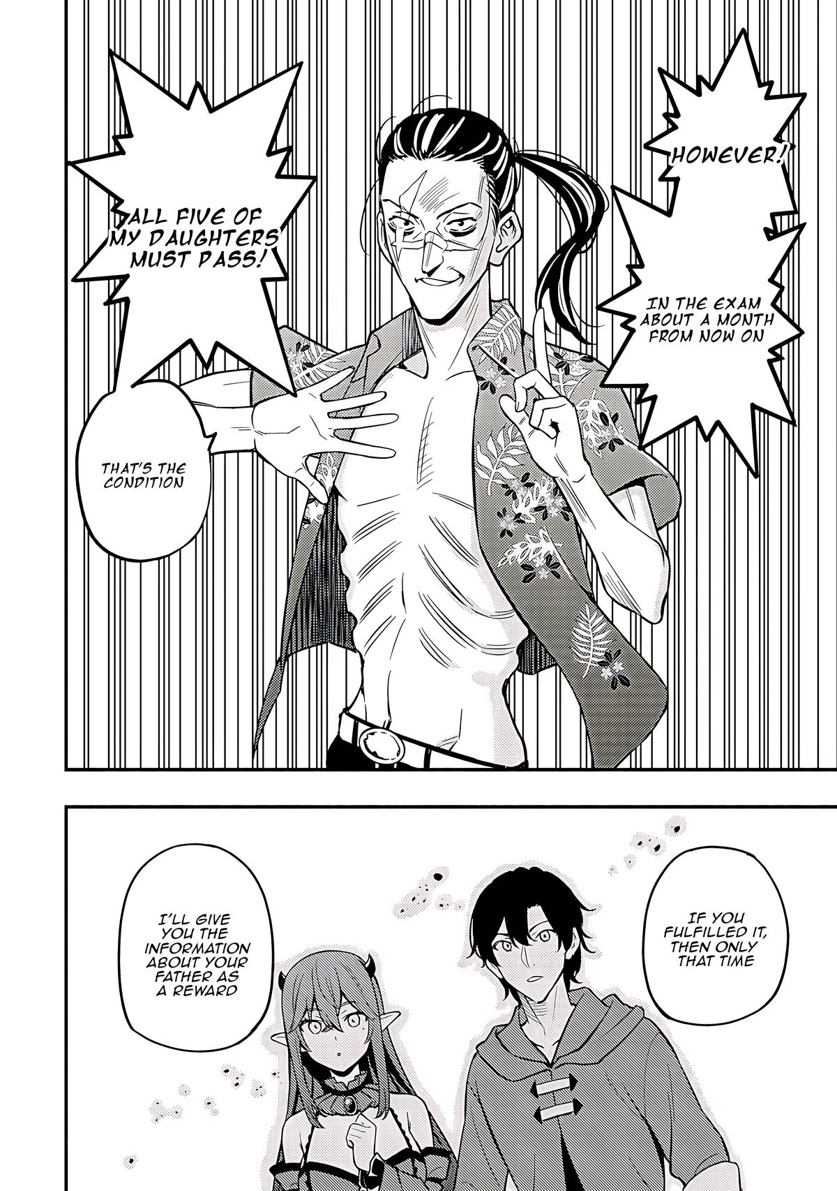 Maou Reijou no Kyouiku-gakari: Yuusha Gakuin wo Tsuihou sareta Heimin Kyoushi wa Maou no Musume-tachi no Katei Kyoushi to Naru Chap 18 - Next Chap 19