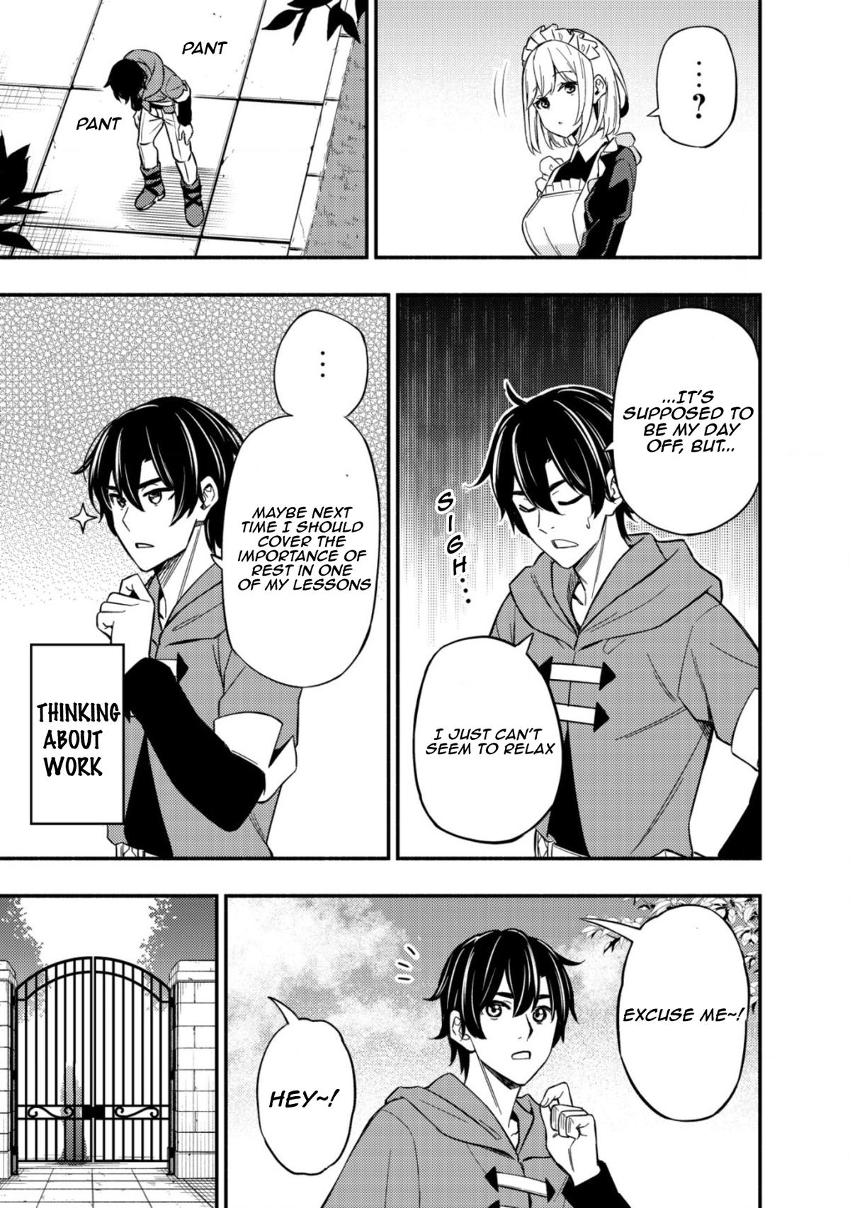 Maou Reijou no Kyouiku-gakari: Yuusha Gakuin wo Tsuihou sareta Heimin Kyoushi wa Maou no Musume-tachi no Katei Kyoushi to Naru Chap 11 - Next Chap 12