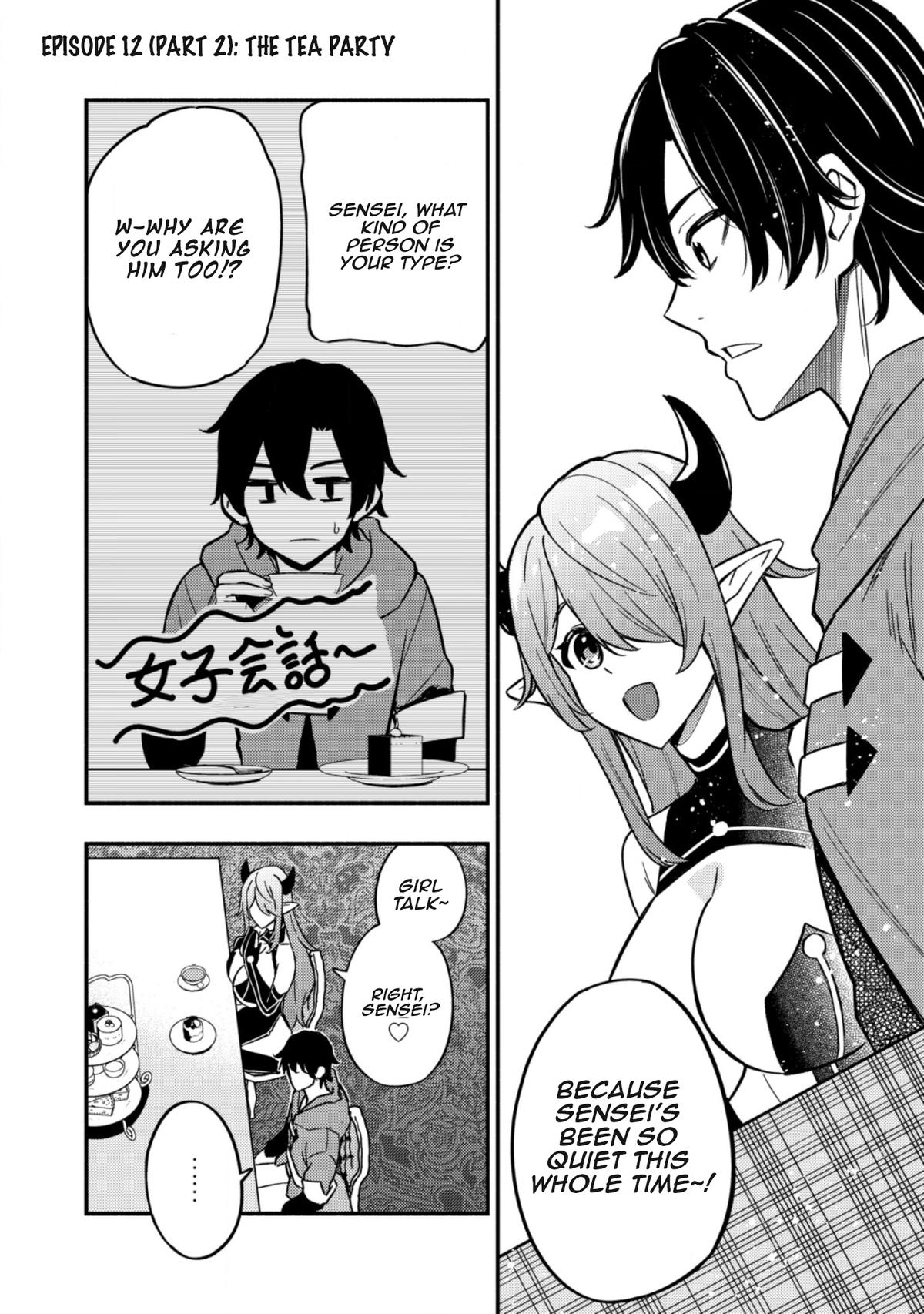 Maou Reijou no Kyouiku-gakari: Yuusha Gakuin wo Tsuihou sareta Heimin Kyoushi wa Maou no Musume-tachi no Katei Kyoushi to Naru Chap 12 - Next Chap 13