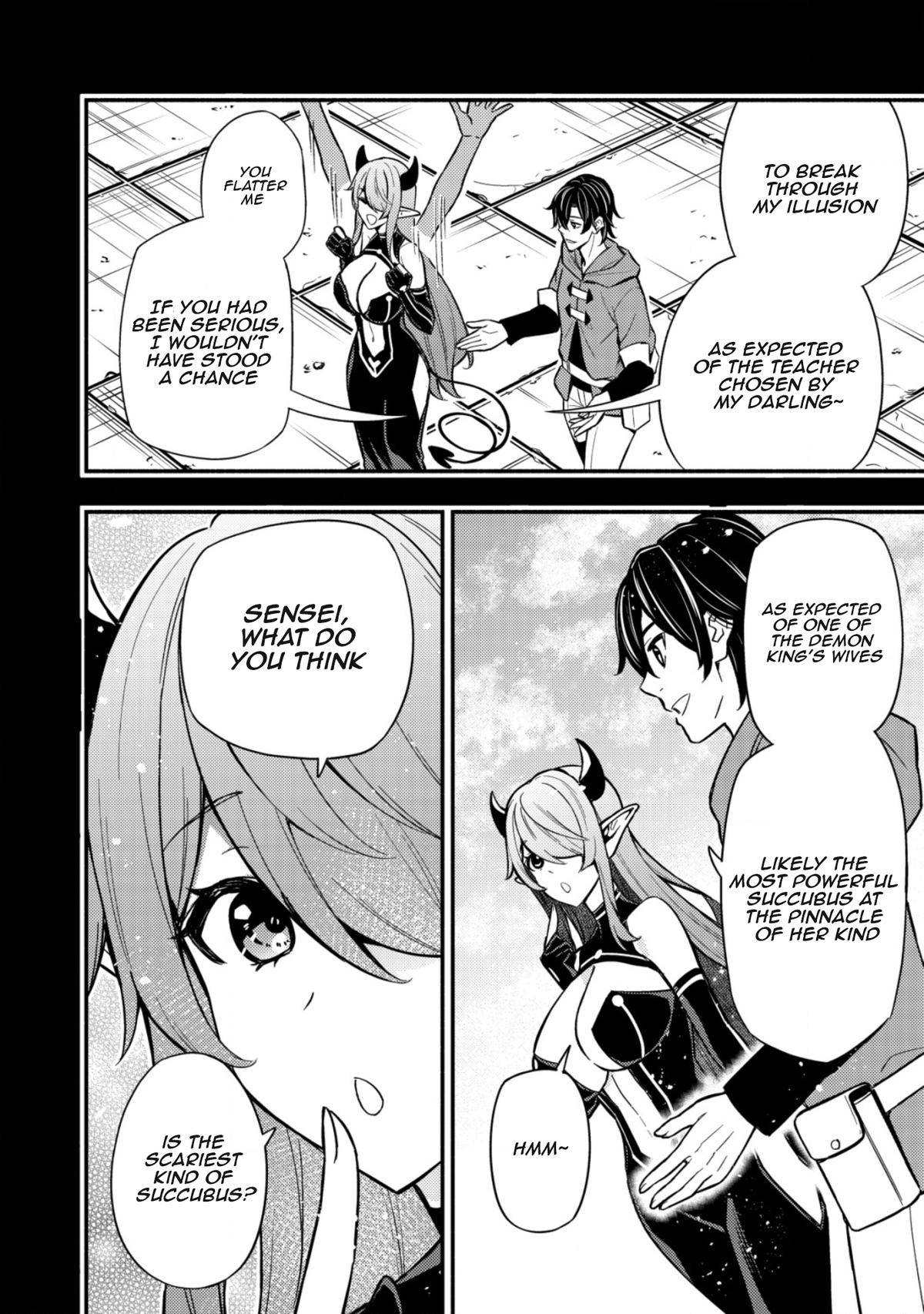 Maou Reijou no Kyouiku-gakari: Yuusha Gakuin wo Tsuihou sareta Heimin Kyoushi wa Maou no Musume-tachi no Katei Kyoushi to Naru Chap 12 - Next Chap 13