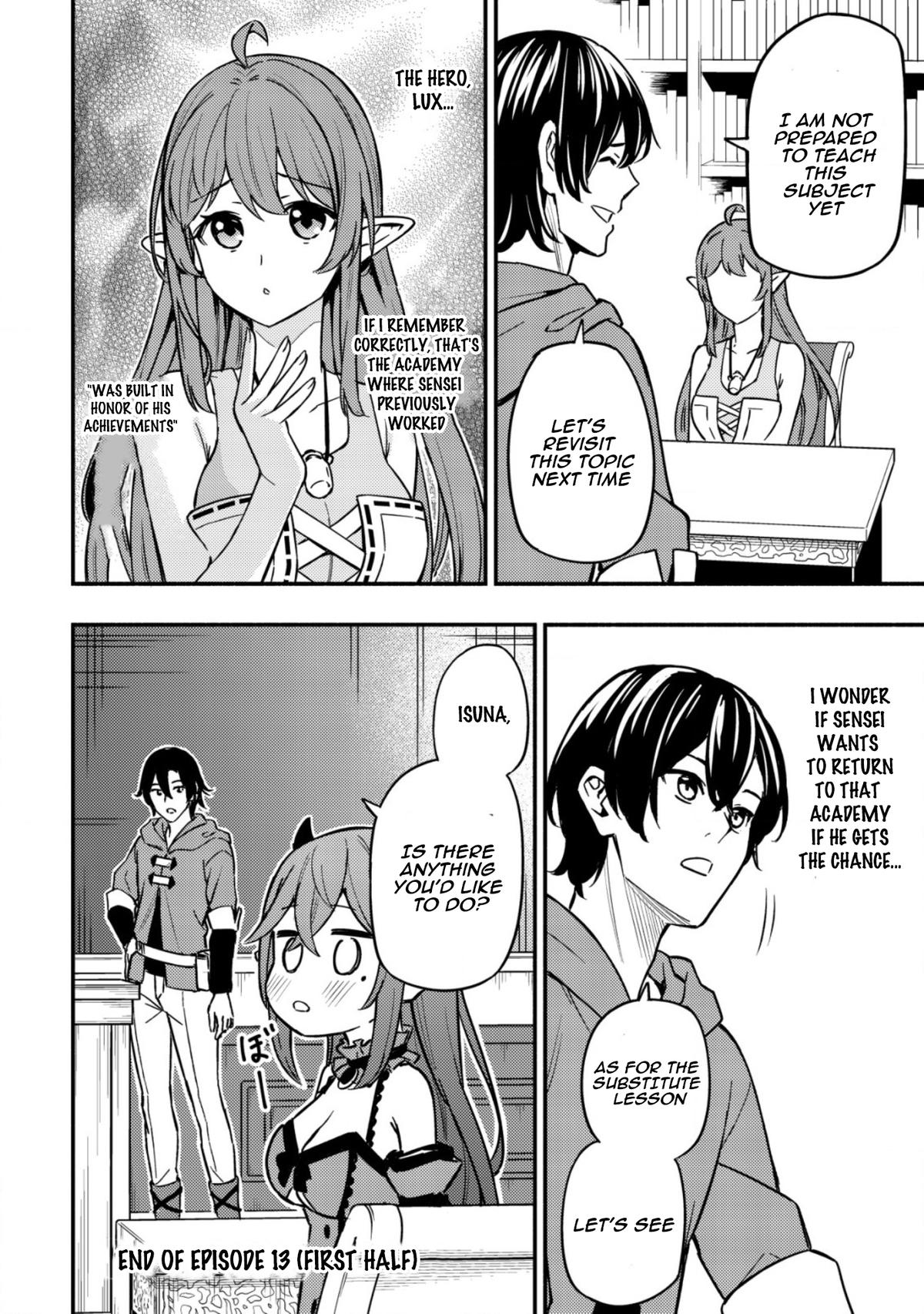 Maou Reijou no Kyouiku-gakari: Yuusha Gakuin wo Tsuihou sareta Heimin Kyoushi wa Maou no Musume-tachi no Katei Kyoushi to Naru Chap 13 - Next Chap 14