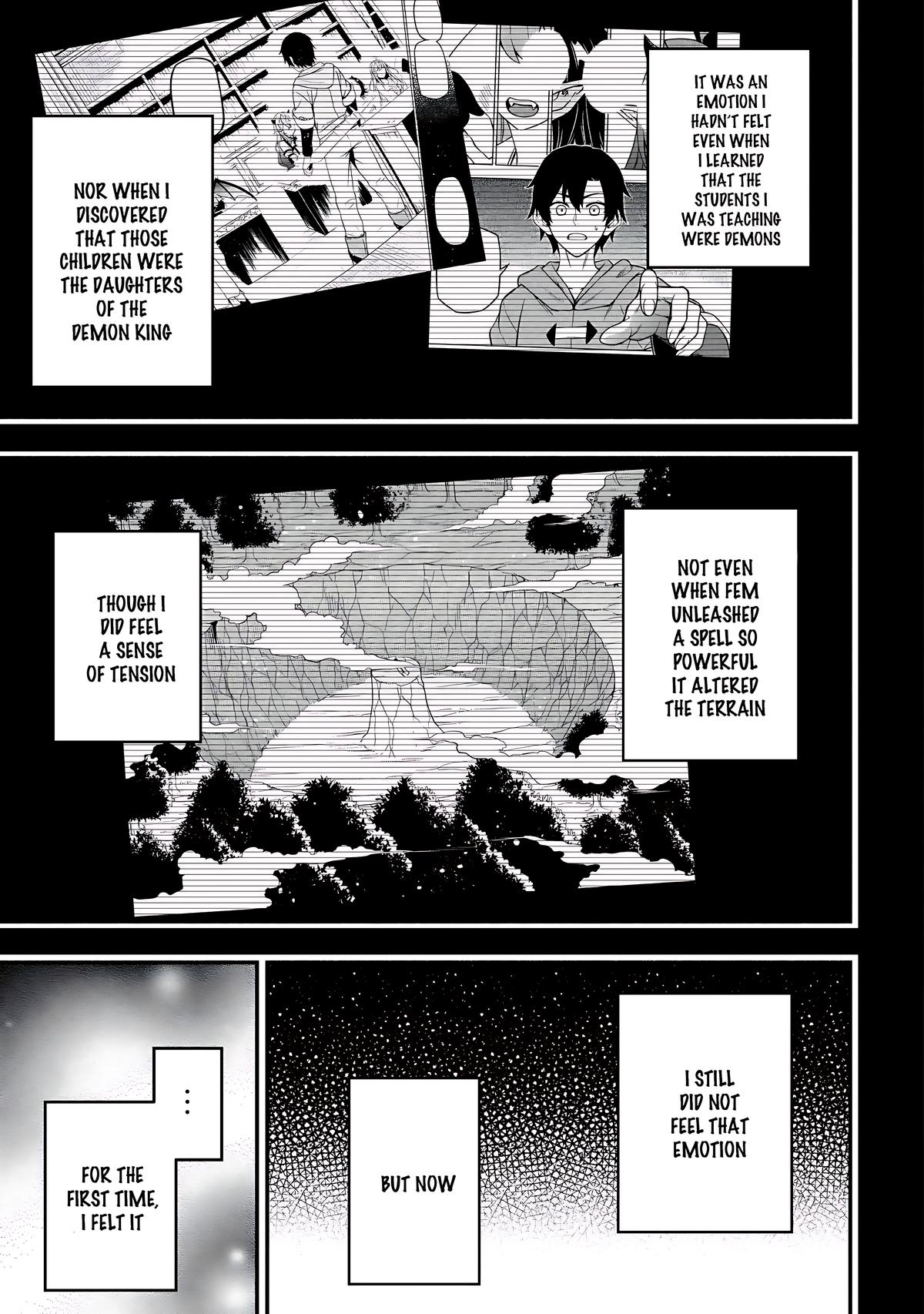 Maou Reijou no Kyouiku-gakari: Yuusha Gakuin wo Tsuihou sareta Heimin Kyoushi wa Maou no Musume-tachi no Katei Kyoushi to Naru Chap 23 - Next Chap 24