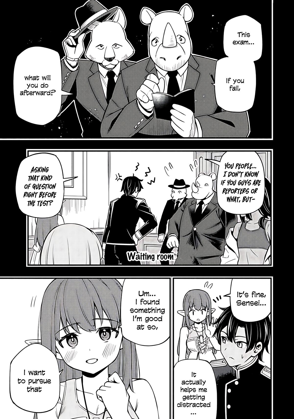 Maou Reijou no Kyouiku-gakari: Yuusha Gakuin wo Tsuihou sareta Heimin Kyoushi wa Maou no Musume-tachi no Katei Kyoushi to Naru Chap 33 - Next Chap 34