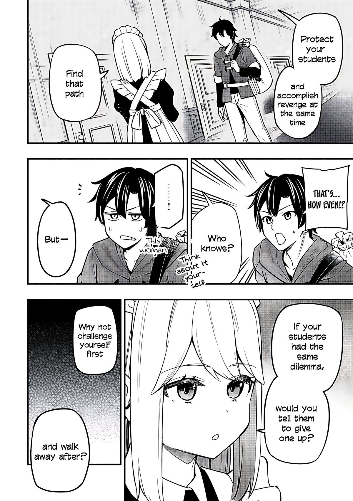 Maou Reijou no Kyouiku-gakari: Yuusha Gakuin wo Tsuihou sareta Heimin Kyoushi wa Maou no Musume-tachi no Katei Kyoushi to Naru Chap 33 - Next Chap 34