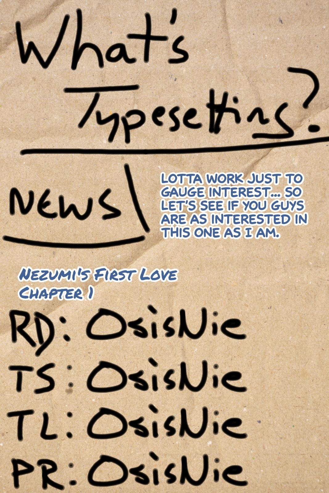 Nezumi no Hatsukoi Chap 1 - Next Chap 2