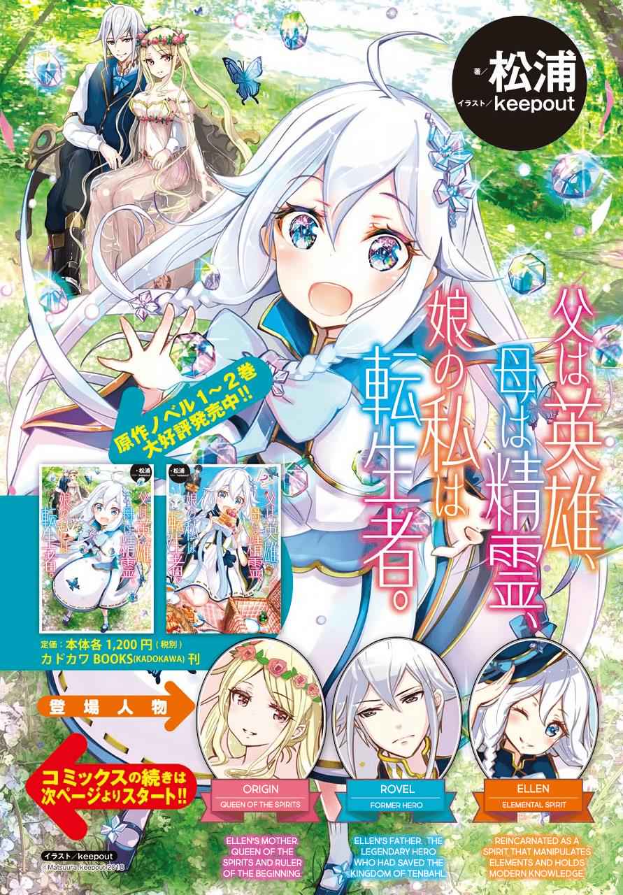 Chichi wa Eiyuu, Haha wa Seirei, Musume no Watashi wa Tenseisha. Chap 1 - Next Chap 2