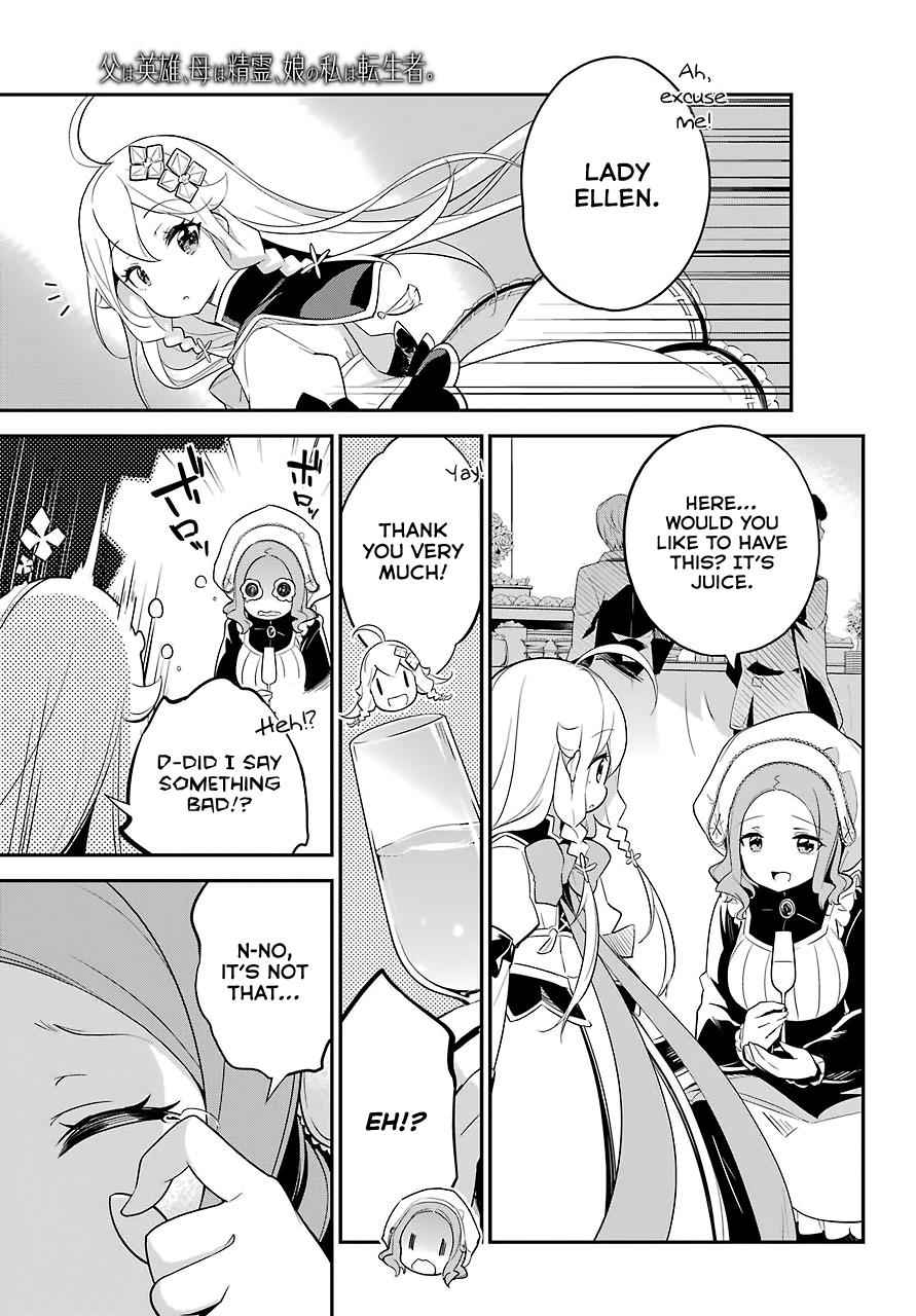 Chichi wa Eiyuu, Haha wa Seirei, Musume no Watashi wa Tenseisha. Chap 8 - Next Chap 9