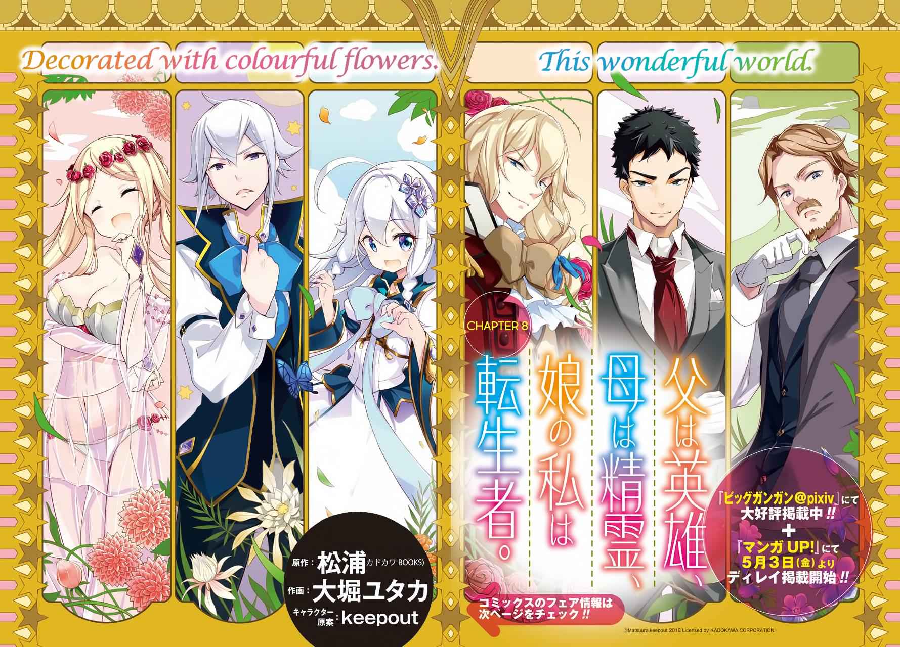 Chichi wa Eiyuu, Haha wa Seirei, Musume no Watashi wa Tenseisha. Chap 8 - Next Chap 9