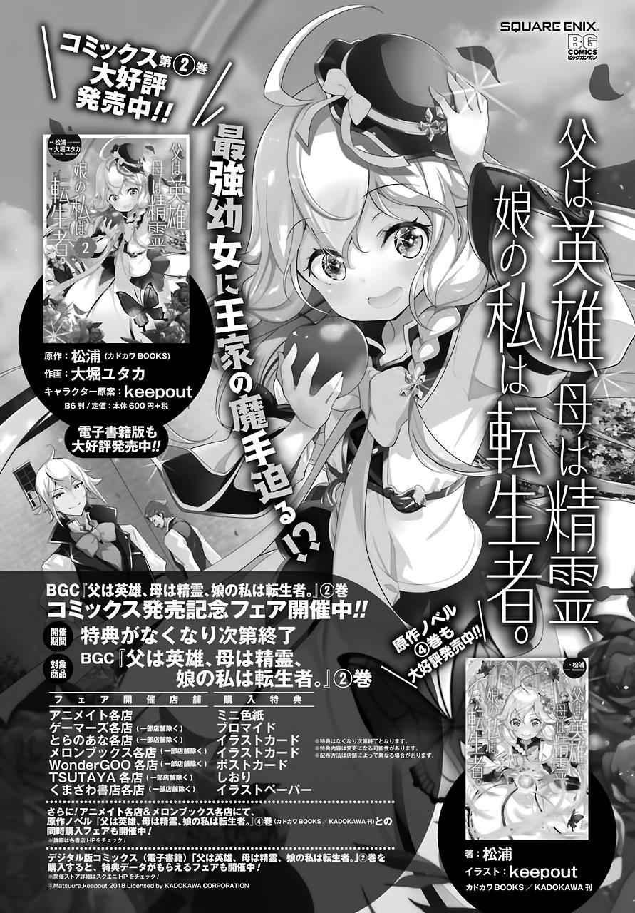 Chichi wa Eiyuu, Haha wa Seirei, Musume no Watashi wa Tenseisha. Chap 14 - Next Chap 15