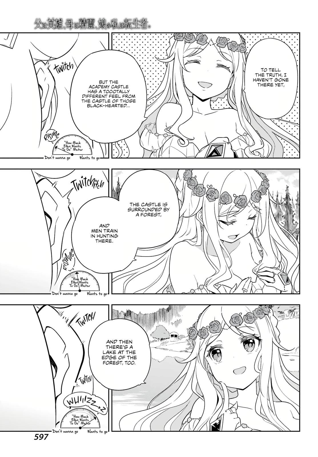 Chichi wa Eiyuu, Haha wa Seirei, Musume no Watashi wa Tenseisha. Chap 40 - Next Chap 41