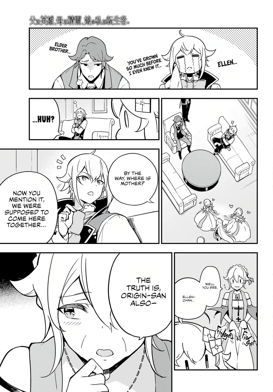 Chichi wa Eiyuu, Haha wa Seirei, Musume no Watashi wa Tenseisha. Chap 41 - Next Chap 42