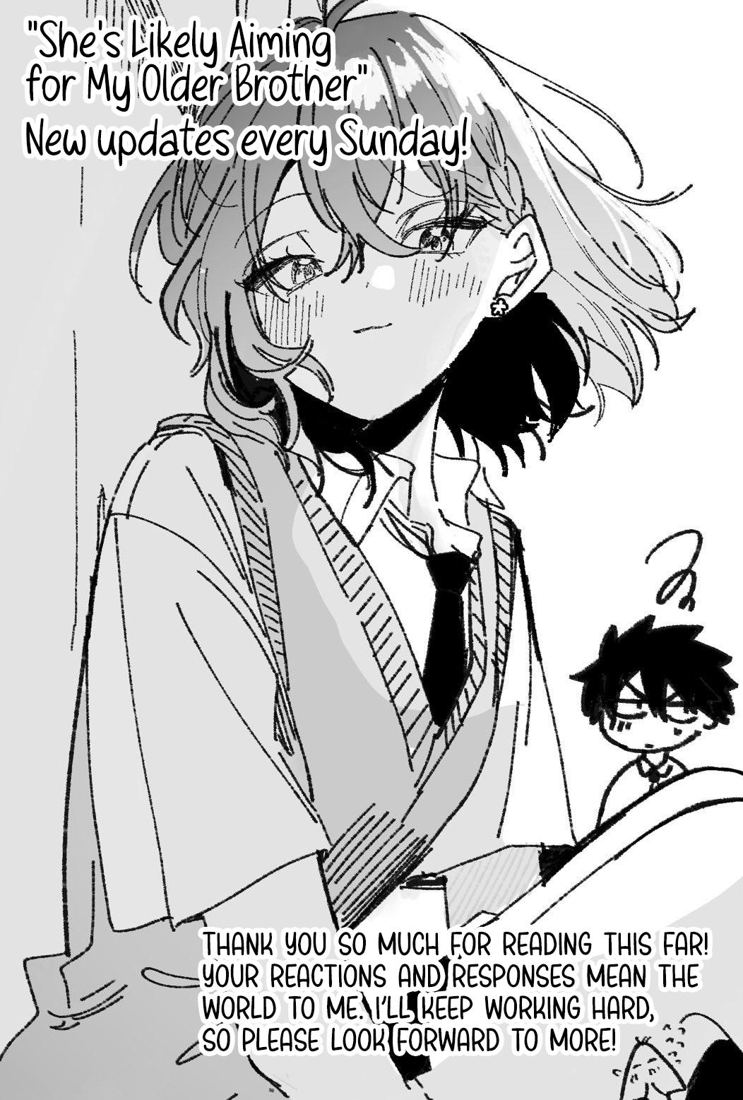 She's Likely Aiming for My Older Brother Chap 10 - Next Chap 11