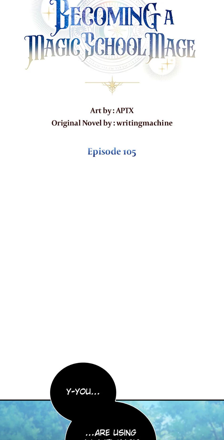 Becoming a Magic School Mage Chap 105 - Next Chap 106