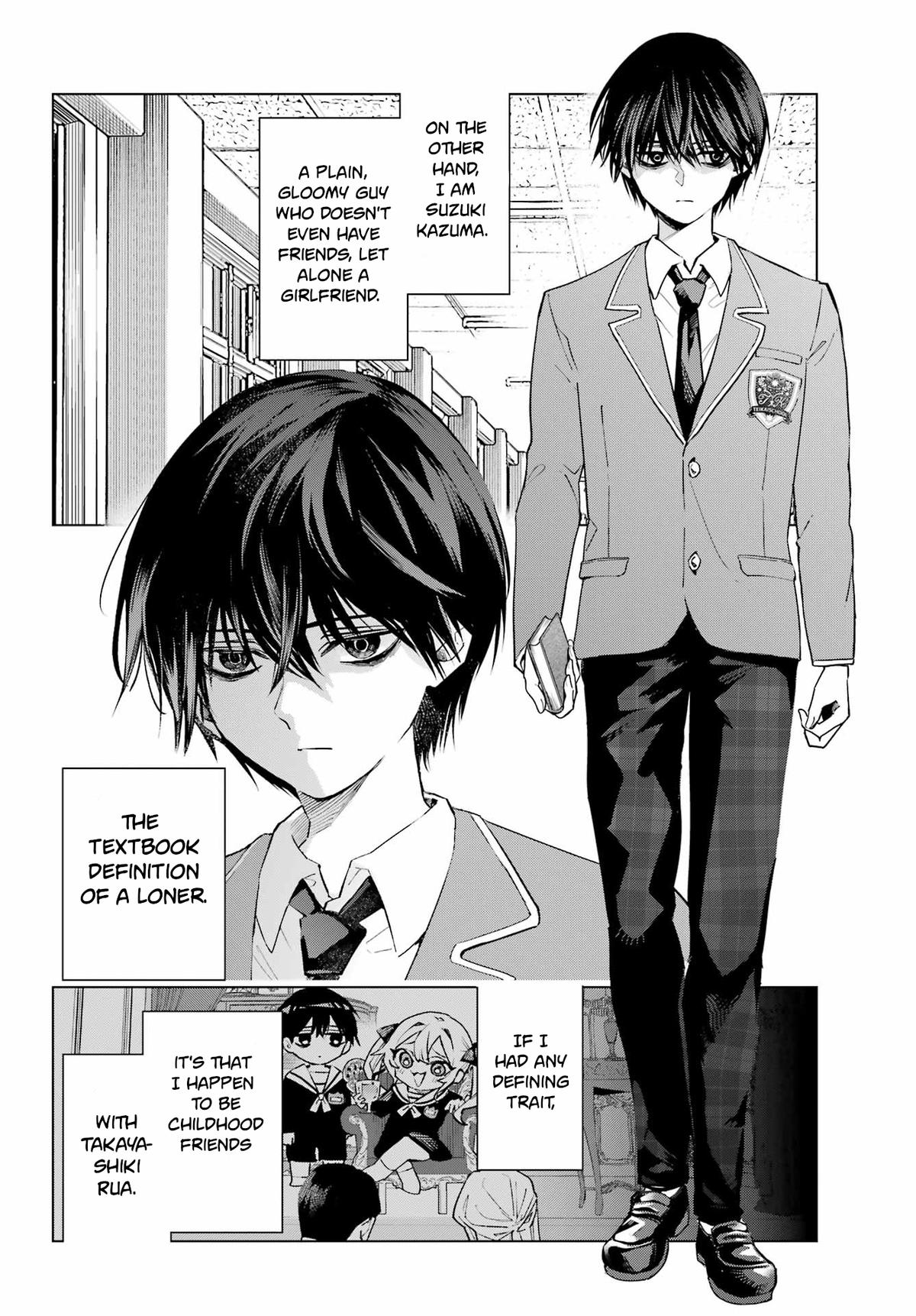Anta to Osananajimi tte dake demo Iya nanoni! Zekkou kara Hajimaru S-kyuu Bishoujo to no Gakuen Nariagari Seikatsu Chap 1 - Next Chap 2