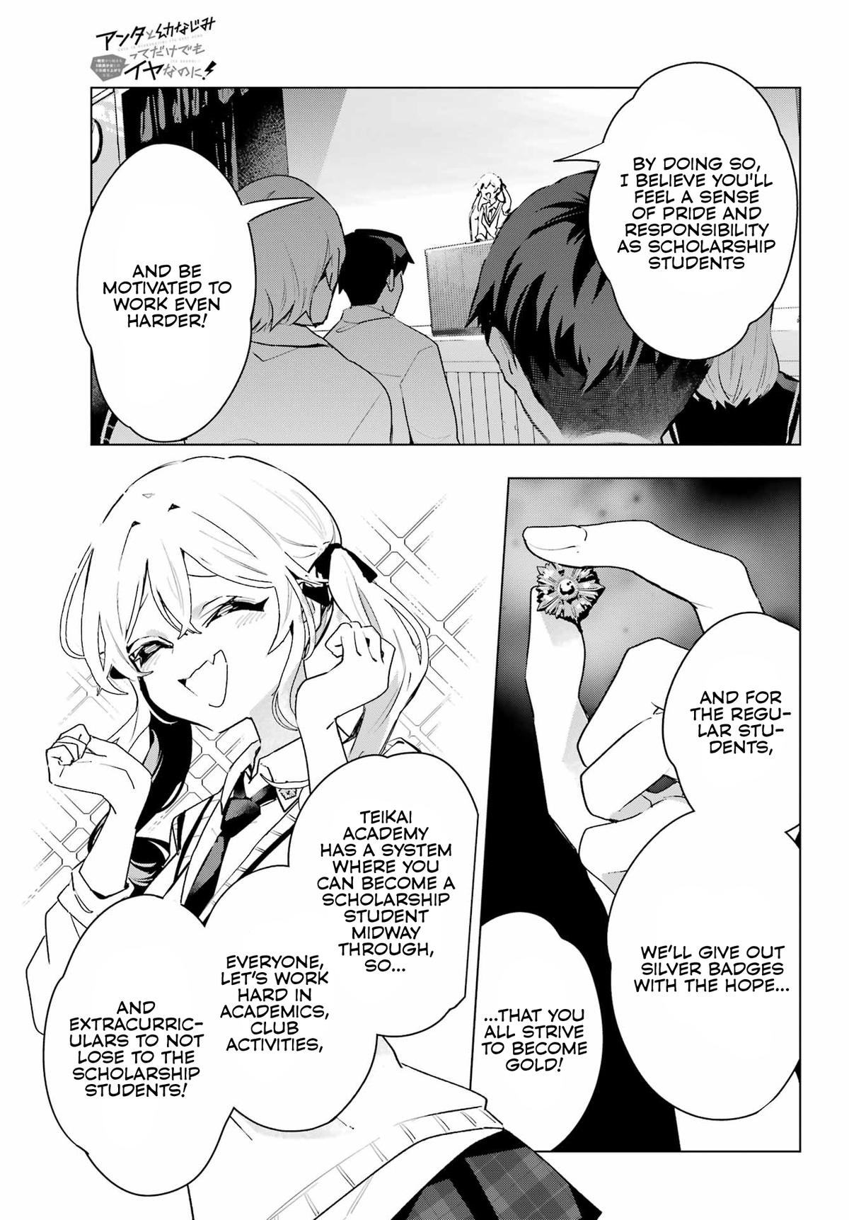 Anta to Osananajimi tte dake demo Iya nanoni! Zekkou kara Hajimaru S-kyuu Bishoujo to no Gakuen Nariagari Seikatsu Chap 11 - Next Chap 12