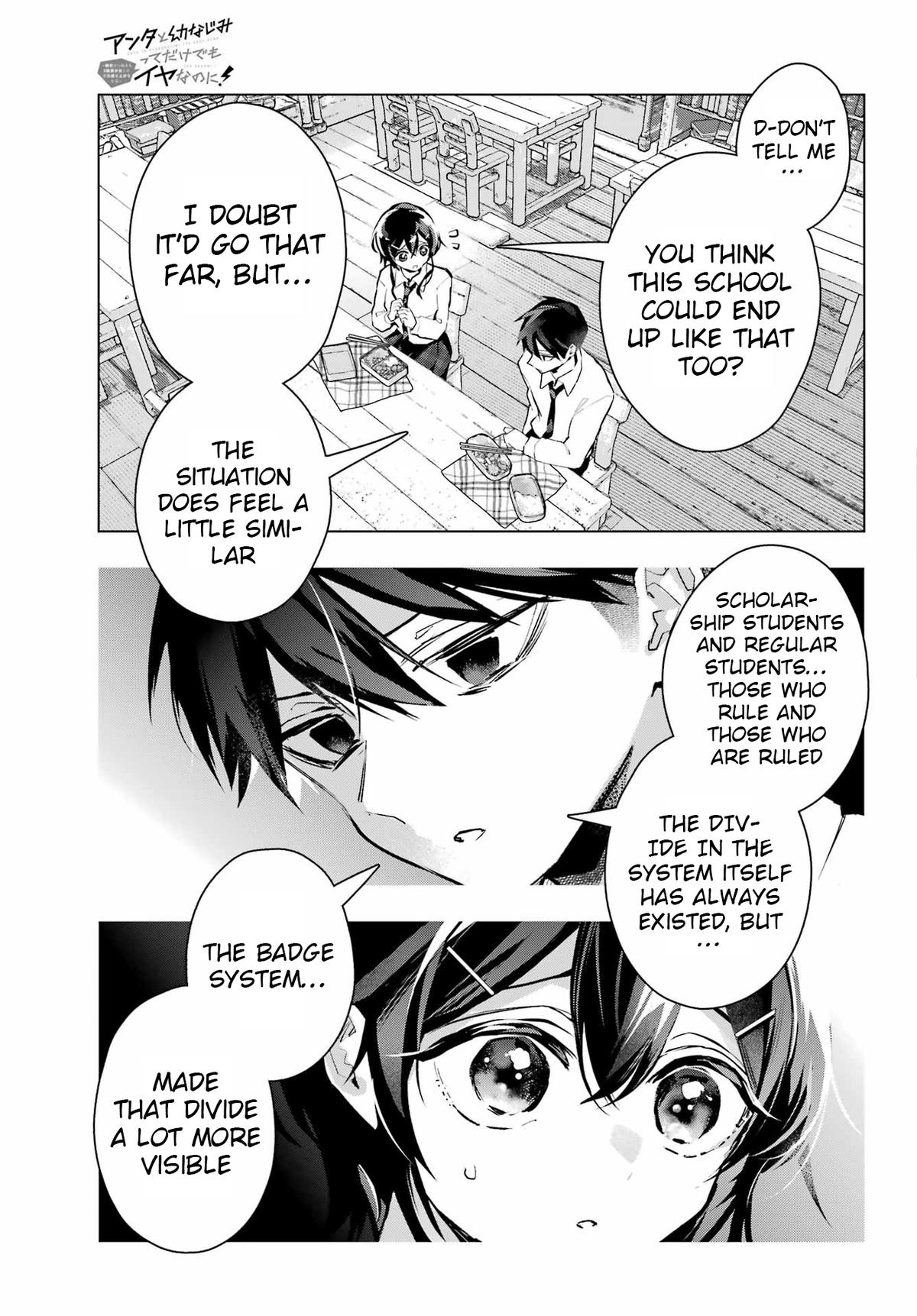Anta to Osananajimi tte dake demo Iya nanoni! Zekkou kara Hajimaru S-kyuu Bishoujo to no Gakuen Nariagari Seikatsu Chap 12 - Next Chap 13