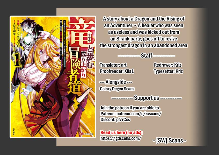 Ryuu to Ayumu Nariagari Boukensha-dou: Youzumi toshite S-Rank Party kara Tsuihou sareta Kaifuku Majutsushi, Suterareta Saki de Saikyou no Shinryuu wo Fukkatsu sasete Shimau Chap 36 - Next Chap 37