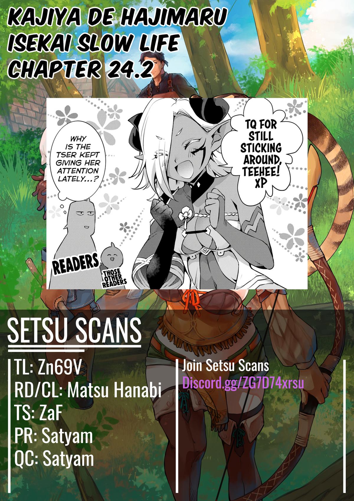 Kajiya de Hajimeru Isekai Slow Life Chap 24.2 - Next Chap 25.2