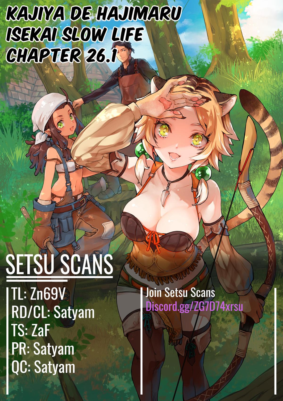 Kajiya de Hajimeru Isekai Slow Life Chap 26.1 - Next Chap 27.1