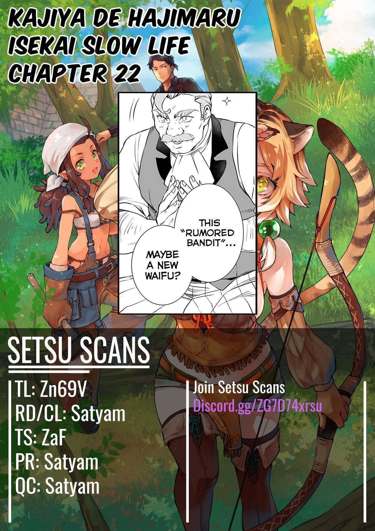 Kajiya de Hajimeru Isekai Slow Life Chap 22 - Next Chap 23