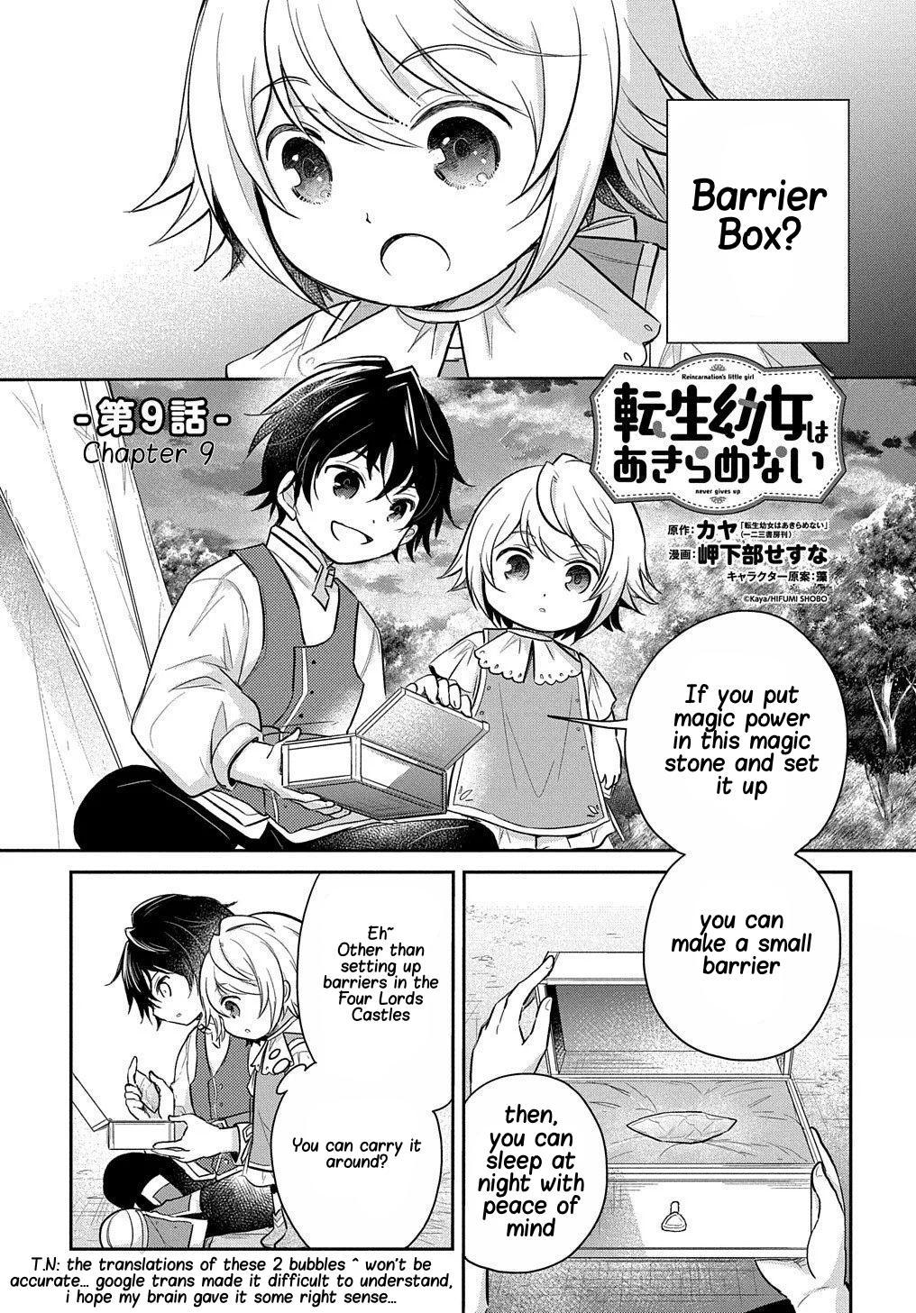 Tensei Youjo wa Akiramenai Chap 9 - Next Chap 10