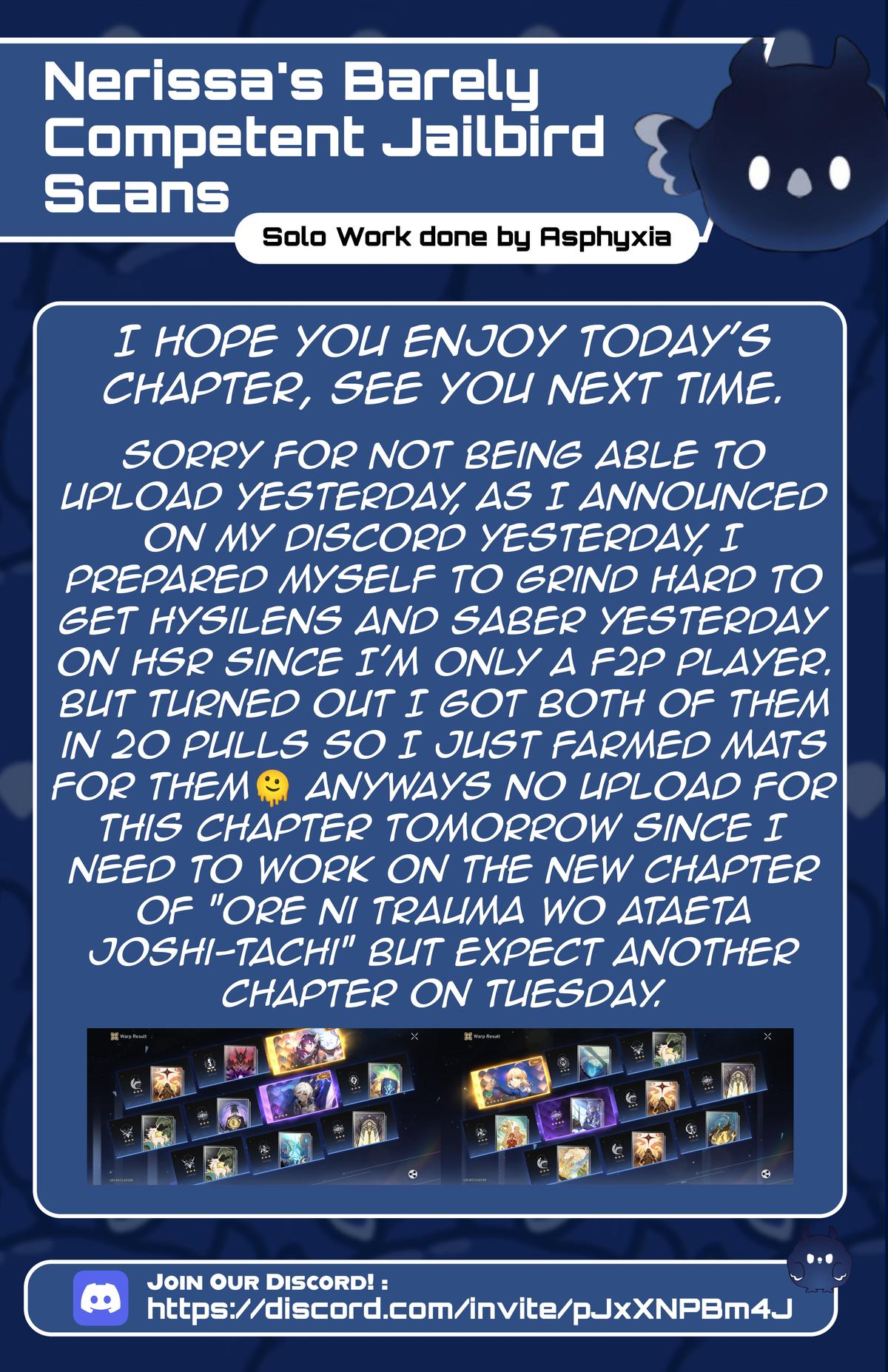 Tensei Youjo wa Akiramenai Chap 54.5 - Next Chap 55.5