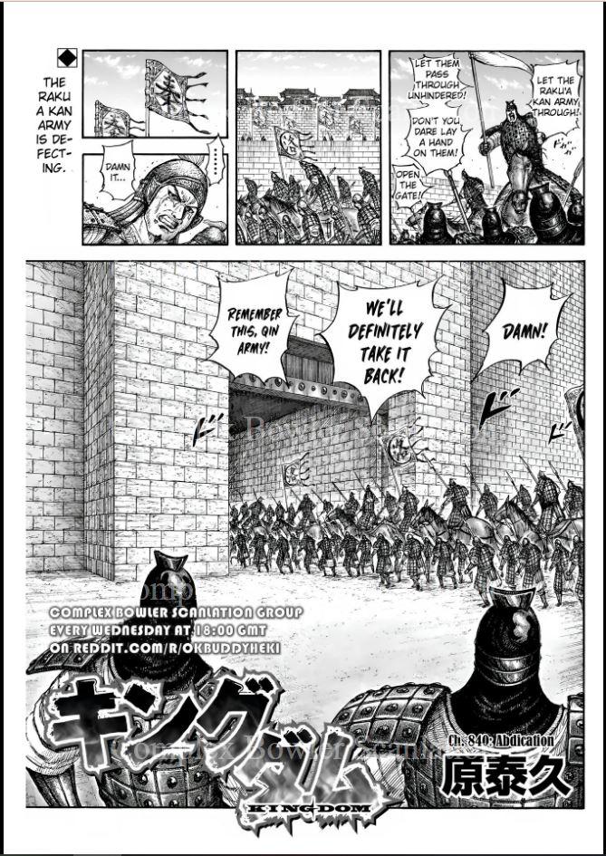 Kingdom English Chap 840 - Next Chap 841