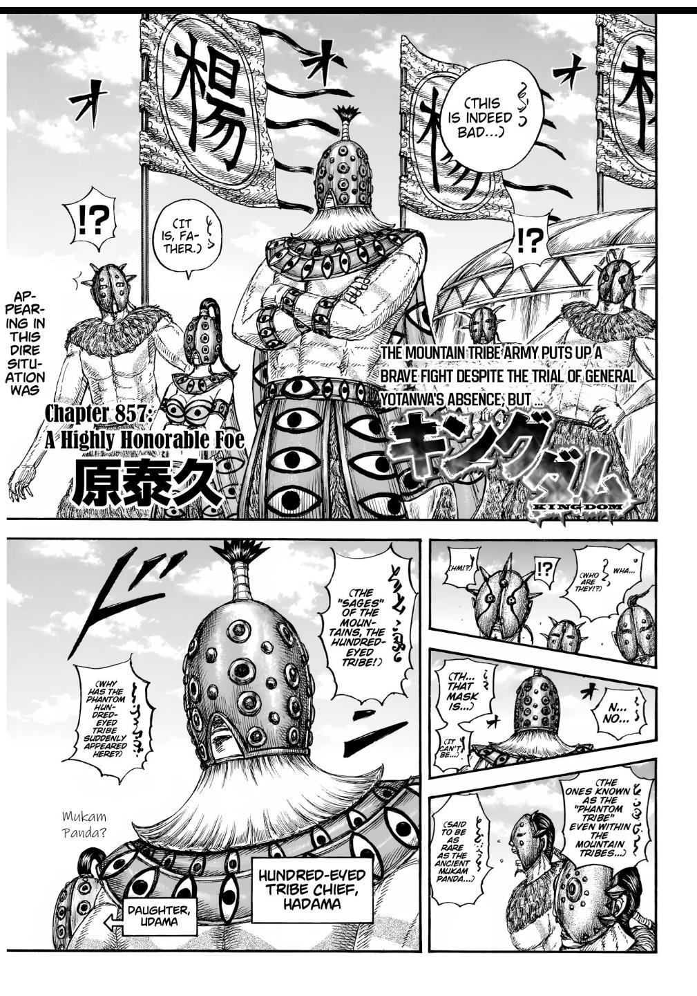 Kingdom English Chap 857 - Next Chap 858