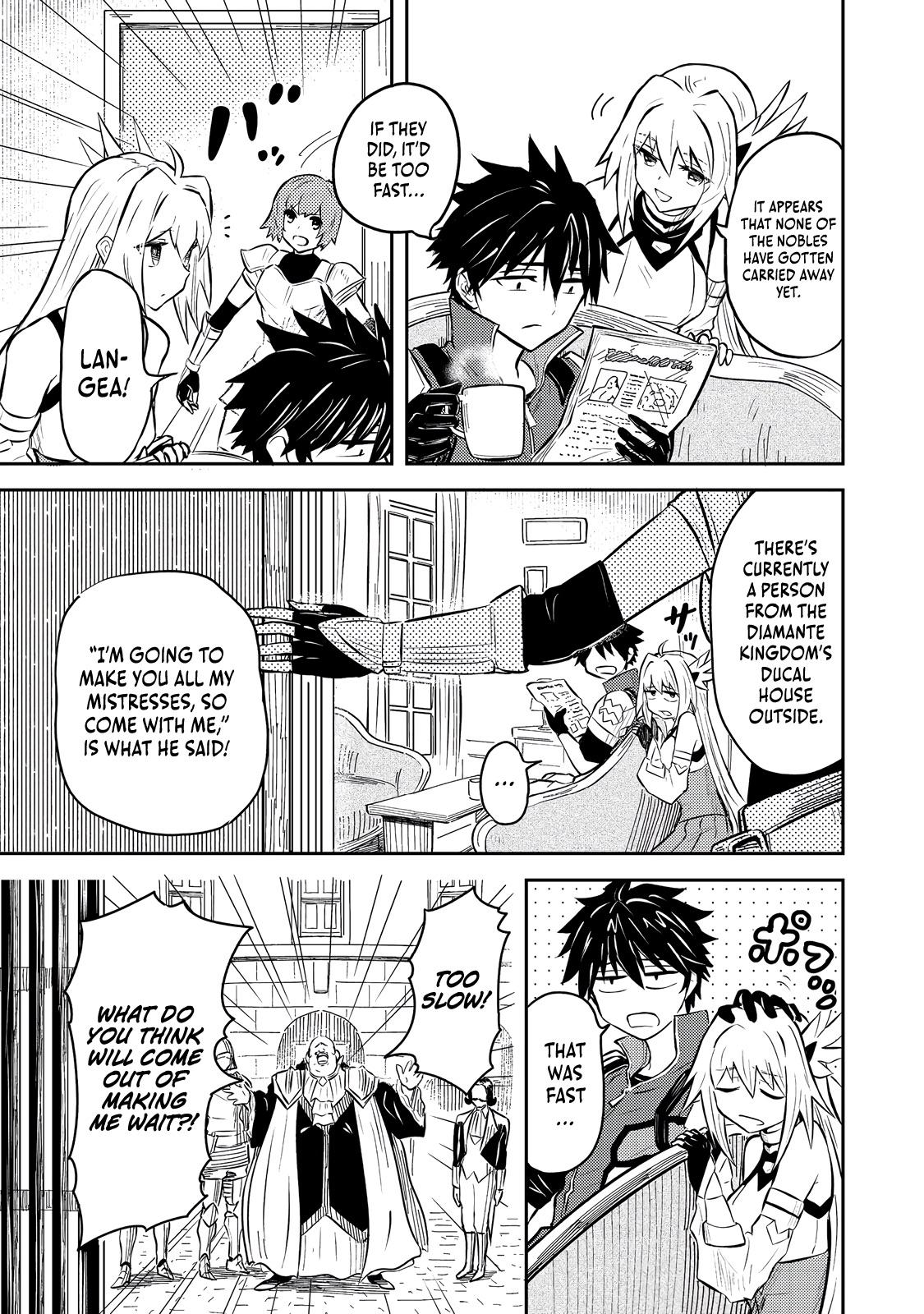 Outo One Operation Golem Master. Masaka no Tsuihou!? Jiyuu no Mi ni Natta node Deshi no Bijin Yuusha-tachi to Issho ni Saikyou Golem Tsukurimasu. Modottekoi to Iwaretemo Mou Shiran! @comic Chap 7 - Next Chap 8