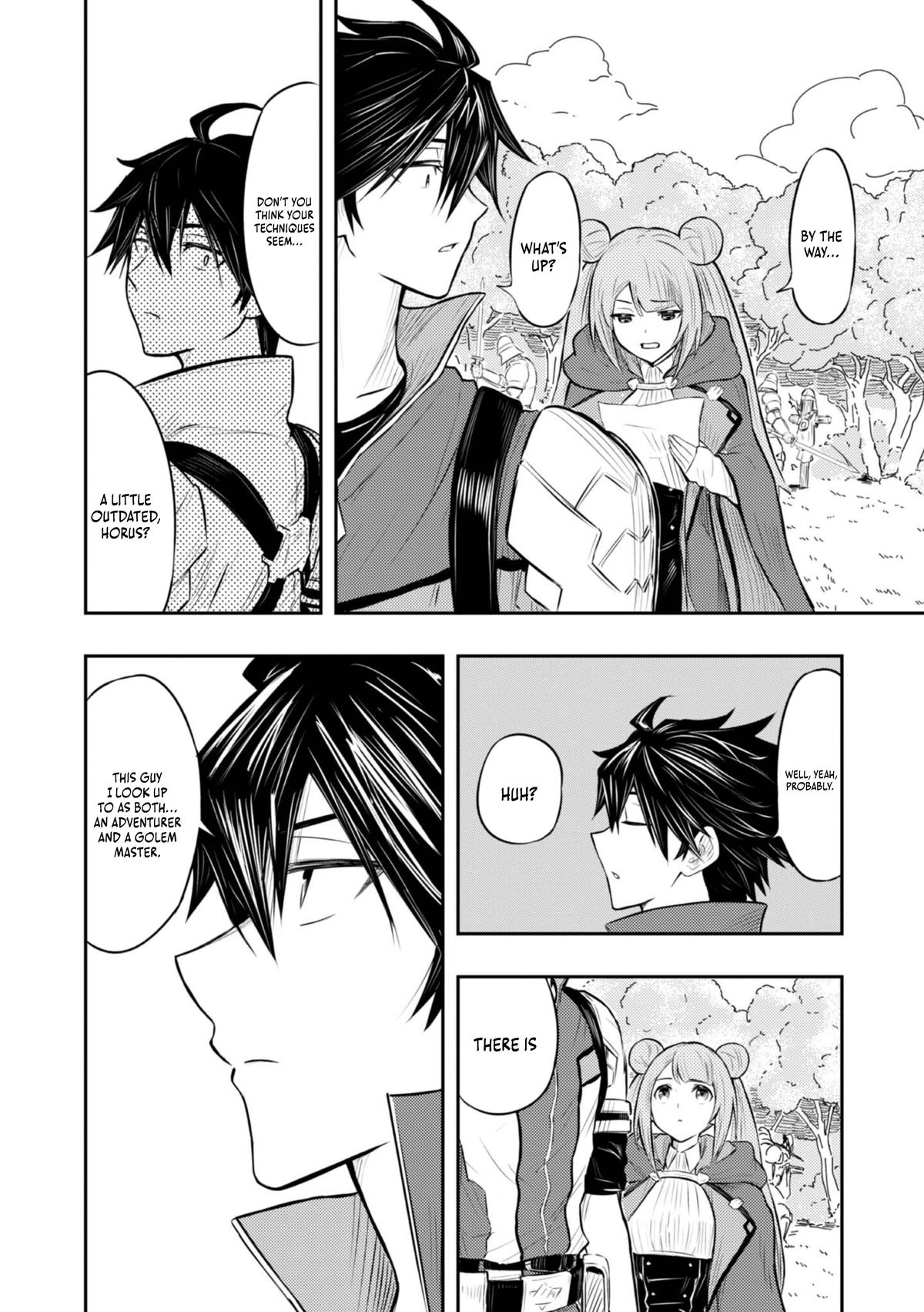 Outo One Operation Golem Master. Masaka no Tsuihou!? Jiyuu no Mi ni Natta node Deshi no Bijin Yuusha-tachi to Issho ni Saikyou Golem Tsukurimasu. Modottekoi to Iwaretemo Mou Shiran! @comic Chap 4 - Next Chap 5