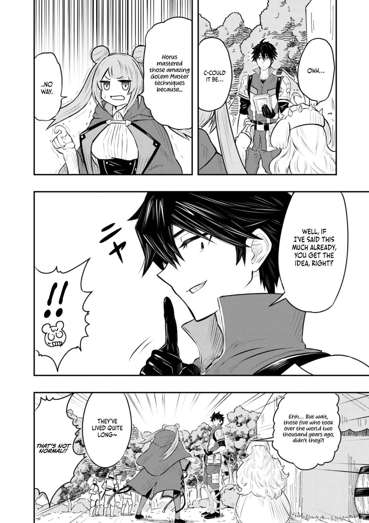 Outo One Operation Golem Master. Masaka no Tsuihou!? Jiyuu no Mi ni Natta node Deshi no Bijin Yuusha-tachi to Issho ni Saikyou Golem Tsukurimasu. Modottekoi to Iwaretemo Mou Shiran! @comic Chap 4 - Next Chap 5