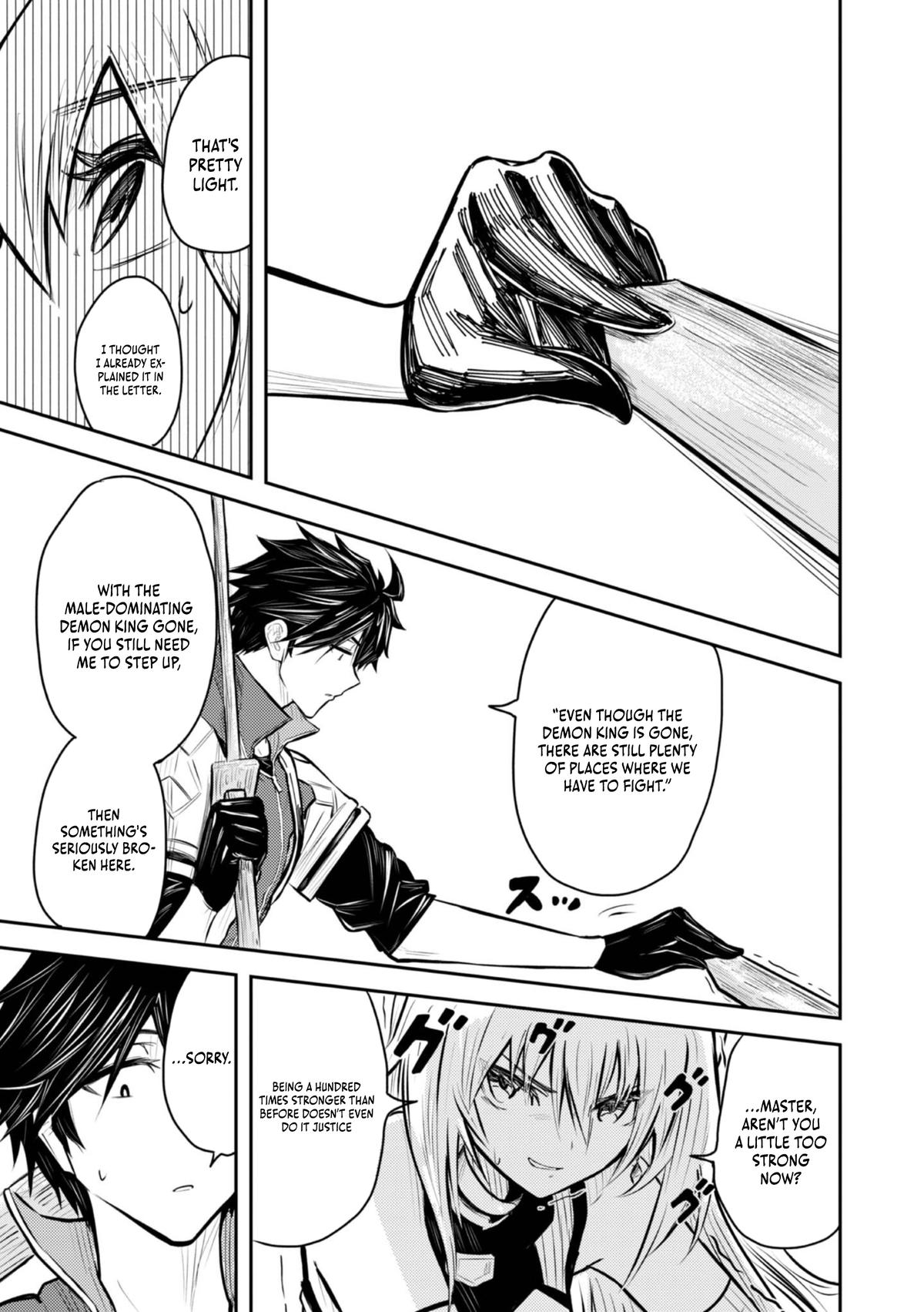 Outo One Operation Golem Master. Masaka no Tsuihou!? Jiyuu no Mi ni Natta node Deshi no Bijin Yuusha-tachi to Issho ni Saikyou Golem Tsukurimasu. Modottekoi to Iwaretemo Mou Shiran! @comic Chap 4 - Next Chap 5