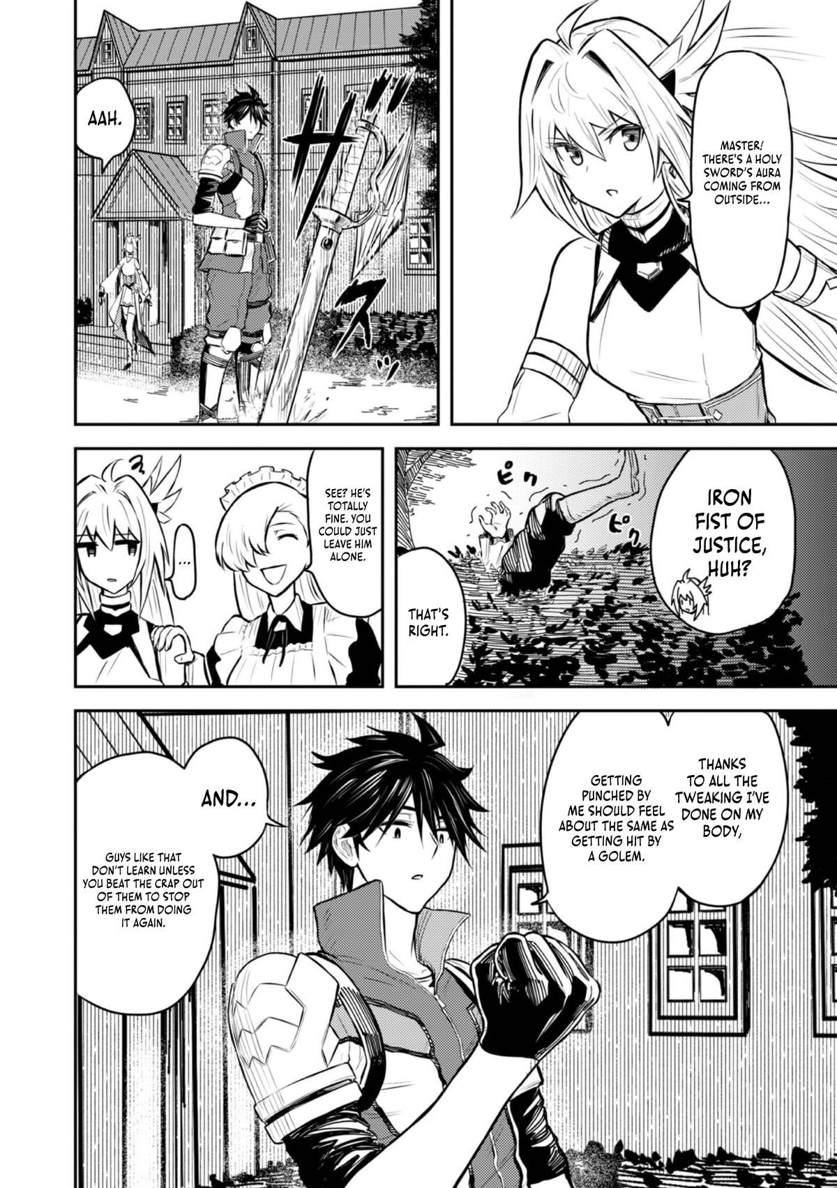 Outo One Operation Golem Master. Masaka no Tsuihou!? Jiyuu no Mi ni Natta node Deshi no Bijin Yuusha-tachi to Issho ni Saikyou Golem Tsukurimasu. Modottekoi to Iwaretemo Mou Shiran! @comic Chap 5 - Next Chap 6