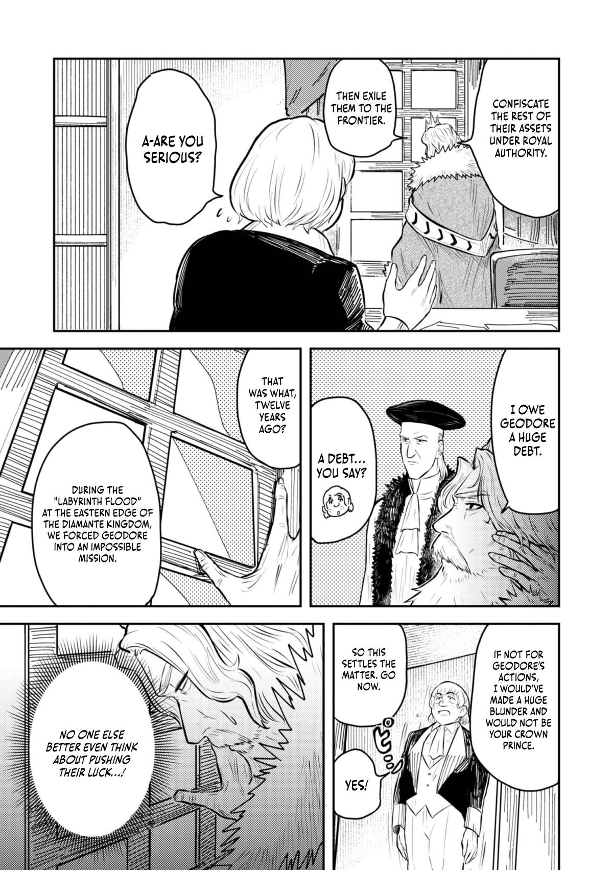 Outo One Operation Golem Master. Masaka no Tsuihou!? Jiyuu no Mi ni Natta node Deshi no Bijin Yuusha-tachi to Issho ni Saikyou Golem Tsukurimasu. Modottekoi to Iwaretemo Mou Shiran! @comic Chap 5 - Next Chap 6