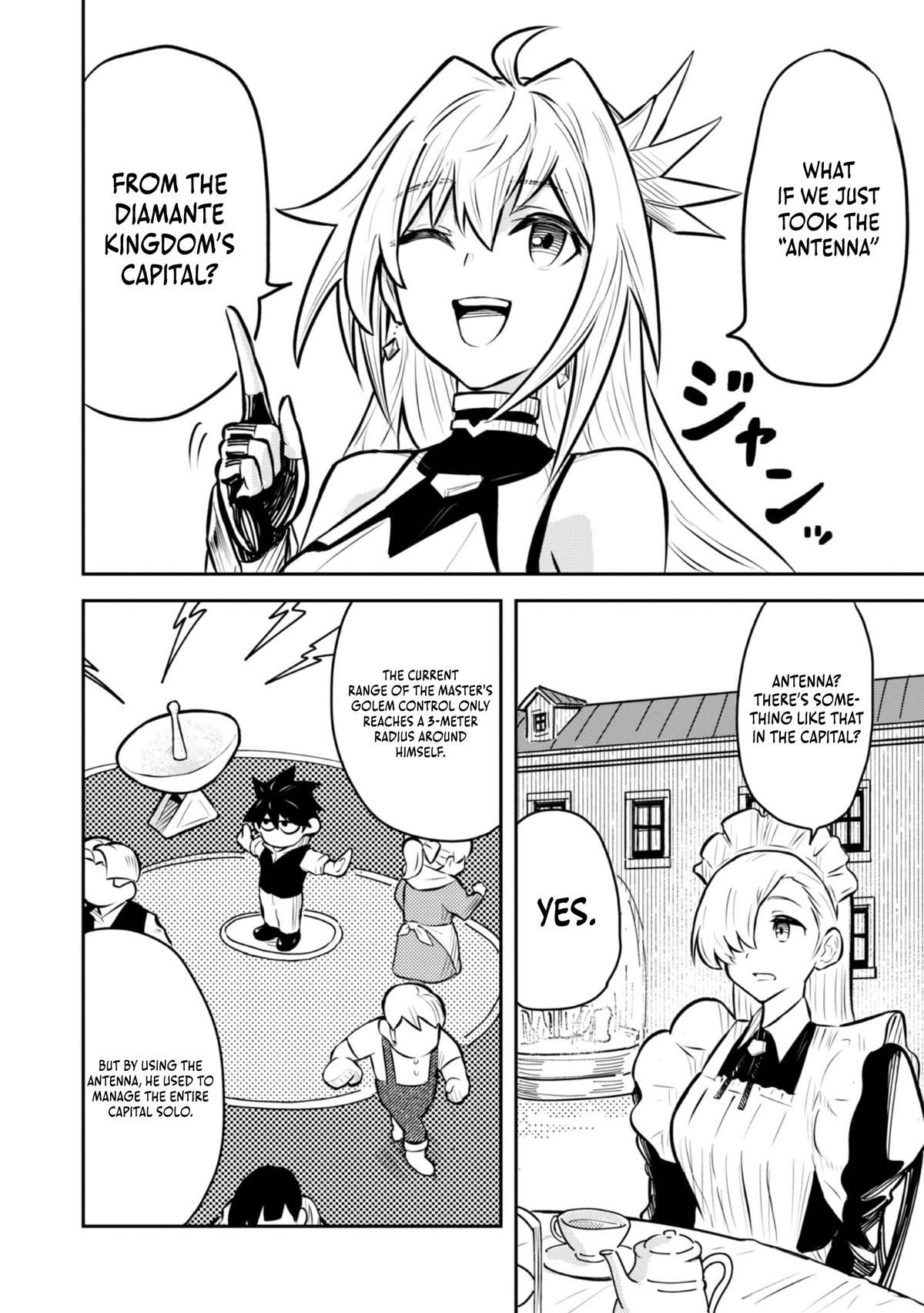 Outo One Operation Golem Master. Masaka no Tsuihou!? Jiyuu no Mi ni Natta node Deshi no Bijin Yuusha-tachi to Issho ni Saikyou Golem Tsukurimasu. Modottekoi to Iwaretemo Mou Shiran! @comic Chap 5 - Next Chap 6