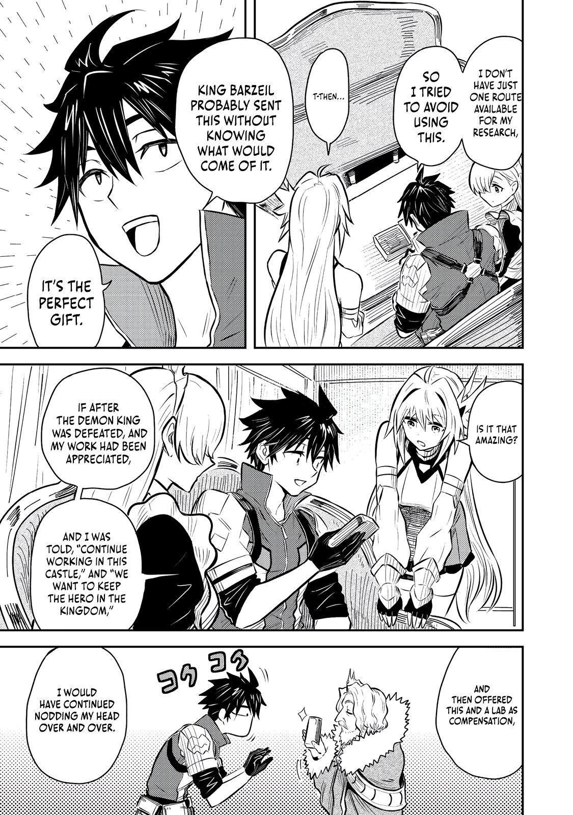 Outo One Operation Golem Master. Masaka no Tsuihou!? Jiyuu no Mi ni Natta node Deshi no Bijin Yuusha-tachi to Issho ni Saikyou Golem Tsukurimasu. Modottekoi to Iwaretemo Mou Shiran! @comic Chap 6 - Next Chap 7