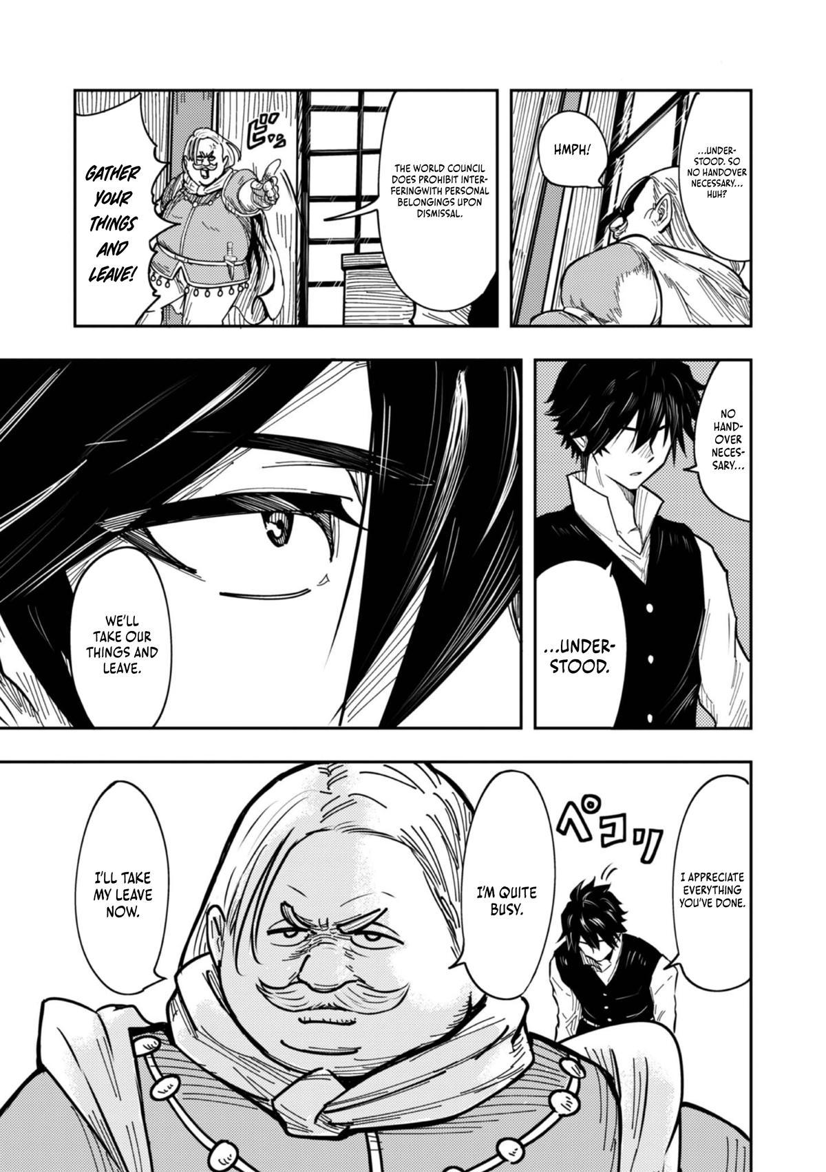 Outo One Operation Golem Master. Masaka no Tsuihou!? Jiyuu no Mi ni Natta node Deshi no Bijin Yuusha-tachi to Issho ni Saikyou Golem Tsukurimasu. Modottekoi to Iwaretemo Mou Shiran! @comic Chap 1 - Next Chap 2