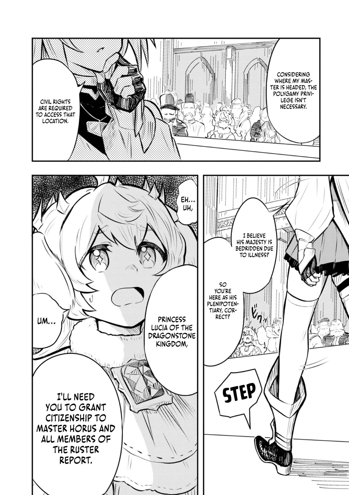 Outo One Operation Golem Master. Masaka no Tsuihou!? Jiyuu no Mi ni Natta node Deshi no Bijin Yuusha-tachi to Issho ni Saikyou Golem Tsukurimasu. Modottekoi to Iwaretemo Mou Shiran! @comic Chap 2 - Next Chap 3