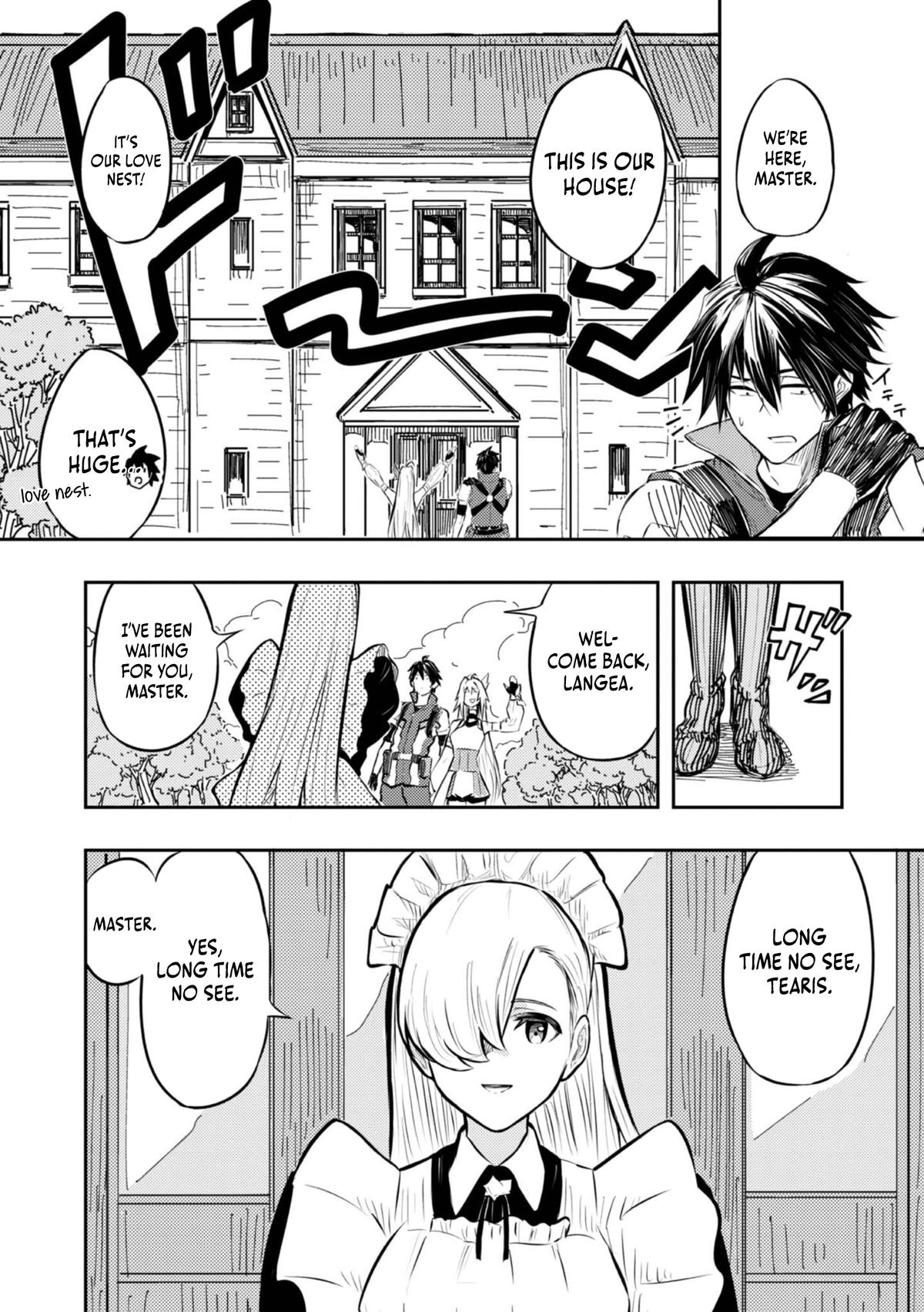Outo One Operation Golem Master. Masaka no Tsuihou!? Jiyuu no Mi ni Natta node Deshi no Bijin Yuusha-tachi to Issho ni Saikyou Golem Tsukurimasu. Modottekoi to Iwaretemo Mou Shiran! @comic Chap 2 - Next Chap 3