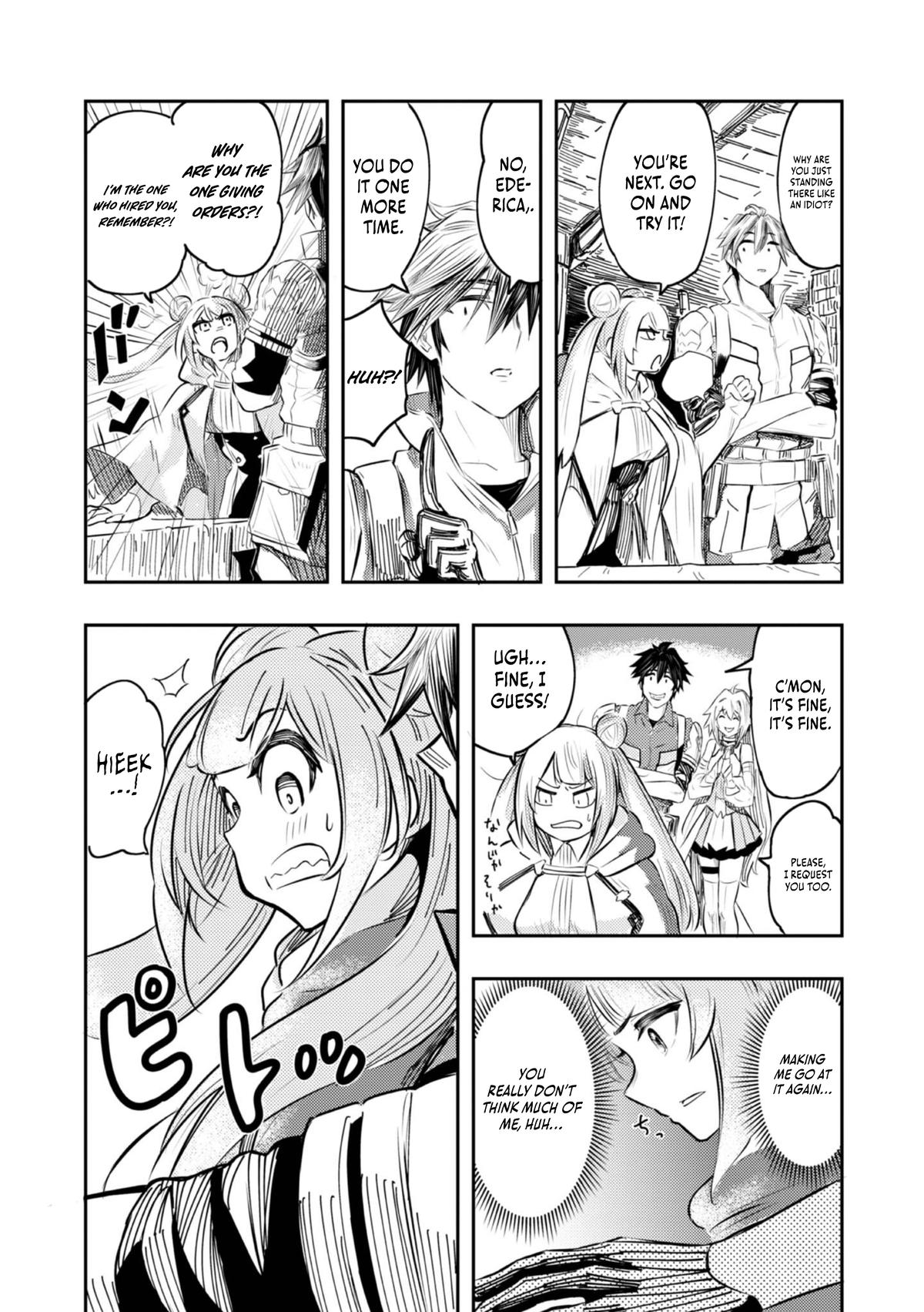 Outo One Operation Golem Master. Masaka no Tsuihou!? Jiyuu no Mi ni Natta node Deshi no Bijin Yuusha-tachi to Issho ni Saikyou Golem Tsukurimasu. Modottekoi to Iwaretemo Mou Shiran! @comic Chap 3 - Next Chap 4