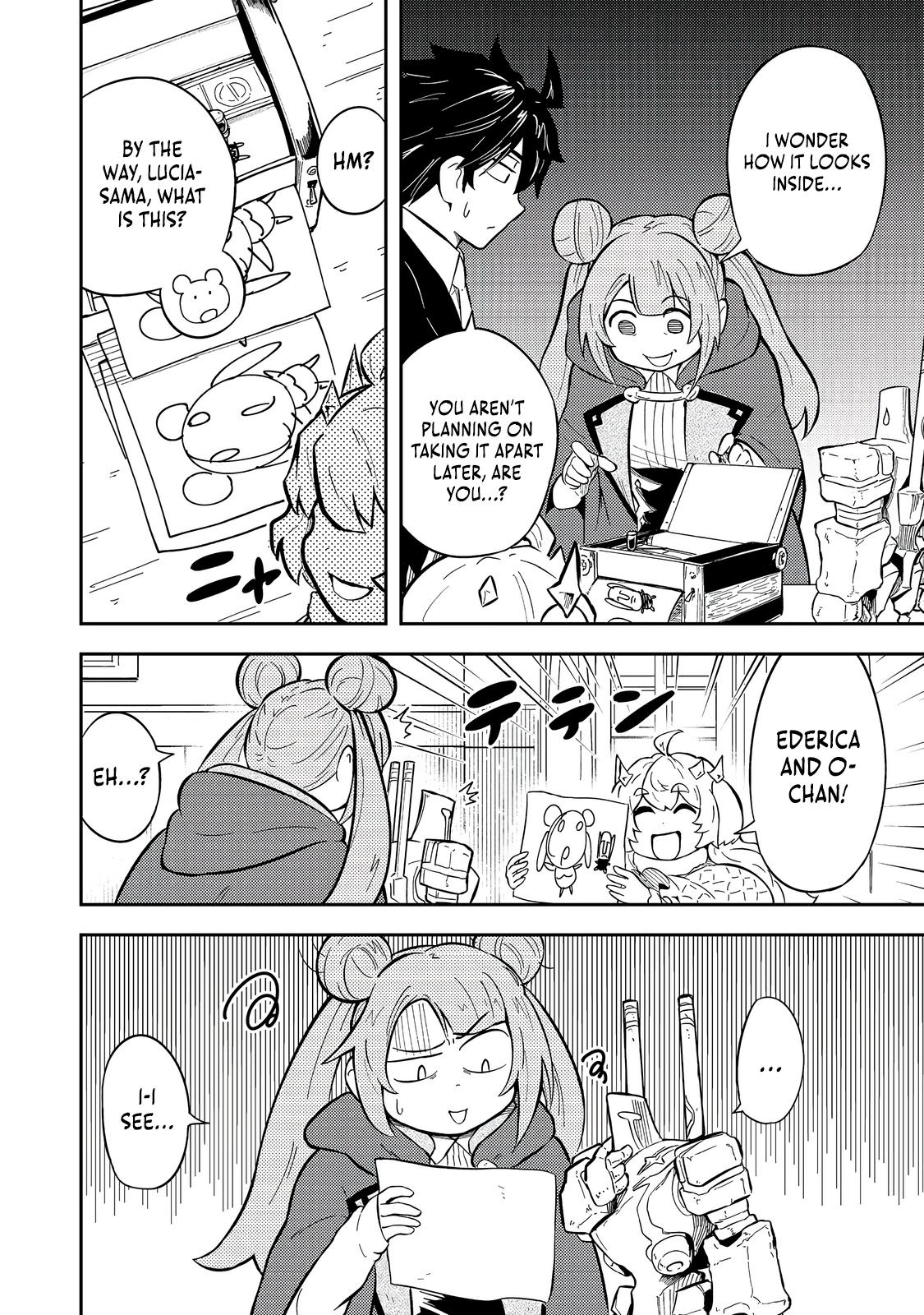 Outo One Operation Golem Master. Masaka no Tsuihou!? Jiyuu no Mi ni Natta node Deshi no Bijin Yuusha-tachi to Issho ni Saikyou Golem Tsukurimasu. Modottekoi to Iwaretemo Mou Shiran! @comic Chap 14 - Next Chap 15