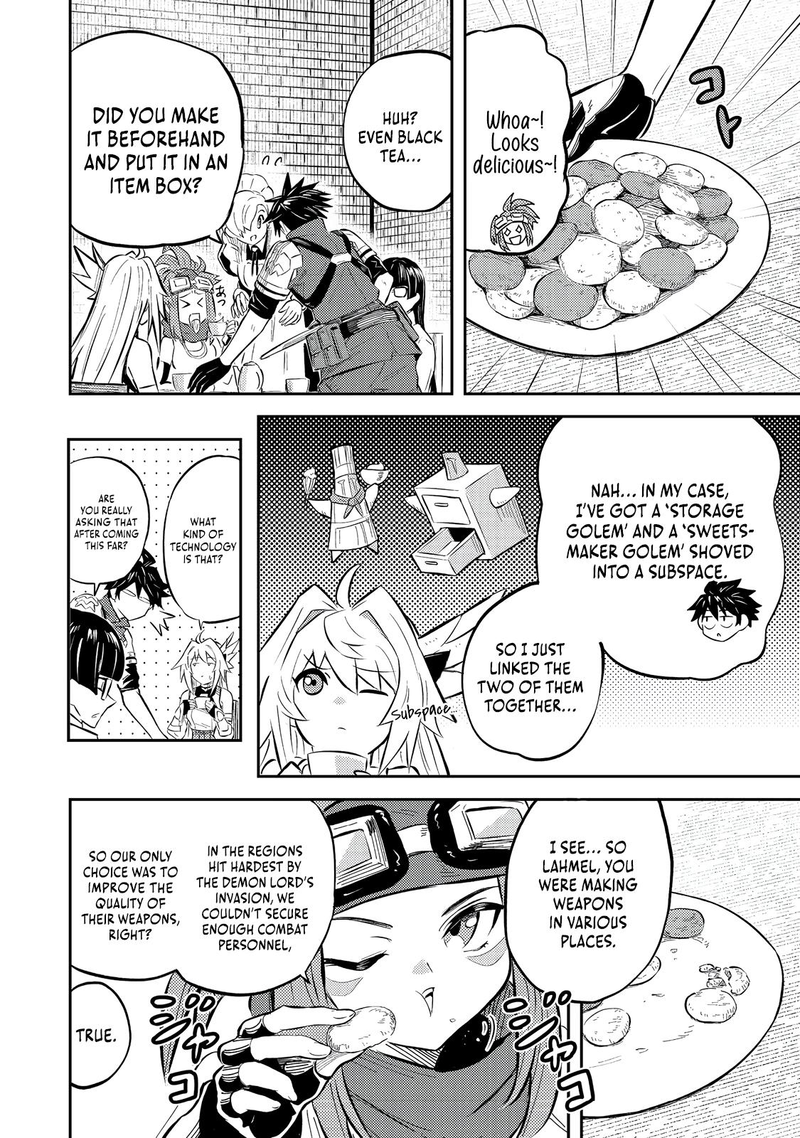 Outo One Operation Golem Master. Masaka no Tsuihou!? Jiyuu no Mi ni Natta node Deshi no Bijin Yuusha-tachi to Issho ni Saikyou Golem Tsukurimasu. Modottekoi to Iwaretemo Mou Shiran! @comic Chap 10 - Next Chap 11