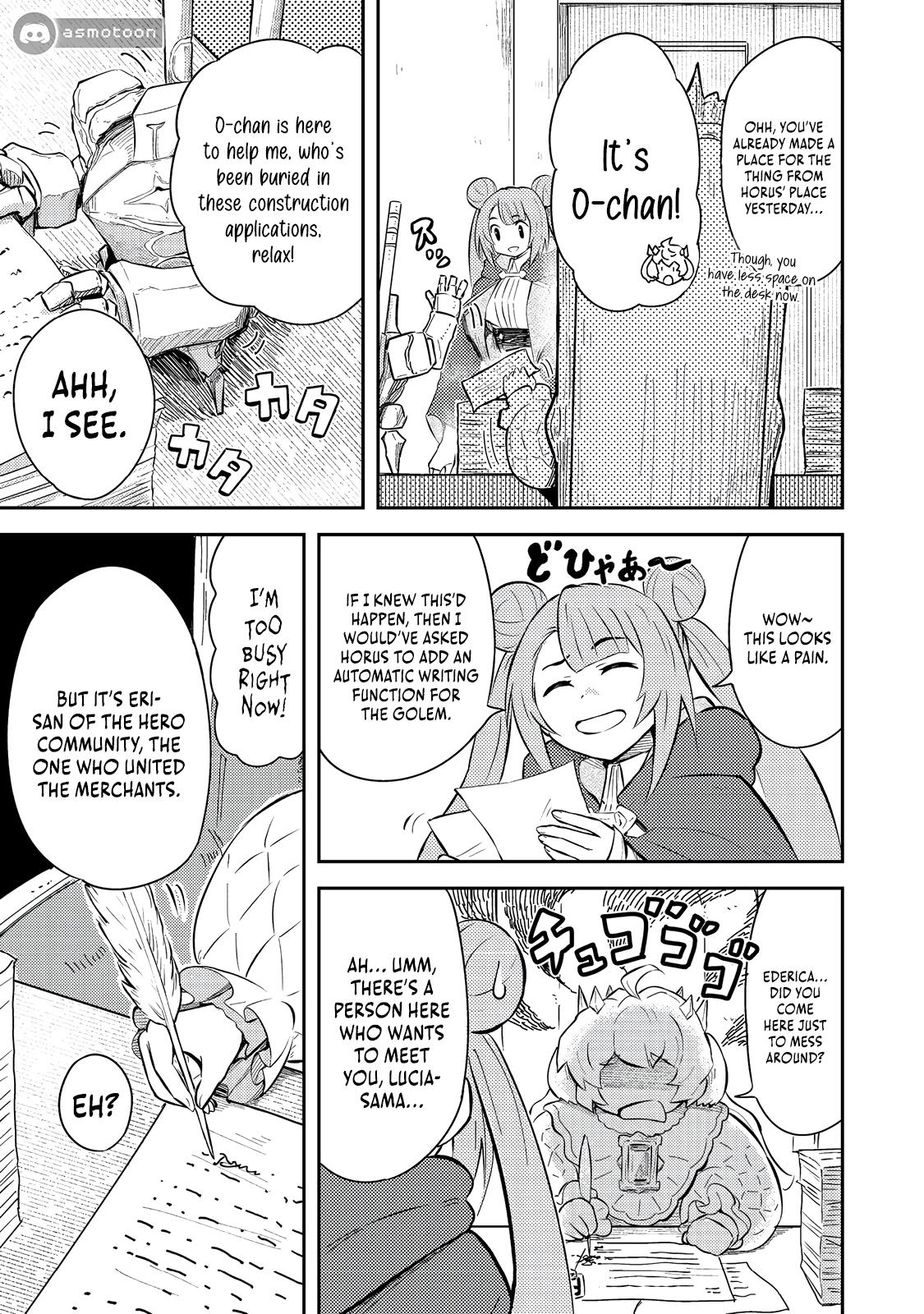 Outo One Operation Golem Master. Masaka no Tsuihou!? Jiyuu no Mi ni Natta node Deshi no Bijin Yuusha-tachi to Issho ni Saikyou Golem Tsukurimasu. Modottekoi to Iwaretemo Mou Shiran! @comic Chap 11 - Next Chap 12